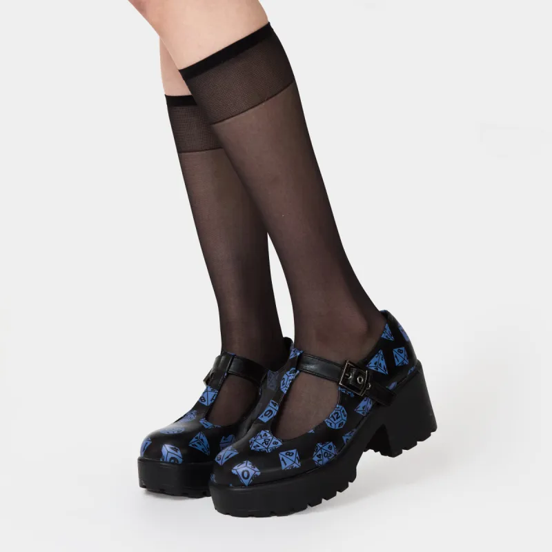 Sai Black Mary Janes ‘Saving Throw Edition’ sold by Koi Footwear