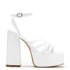DBP52 WHITE PLATFORM HEEL sold by Koi Footwear