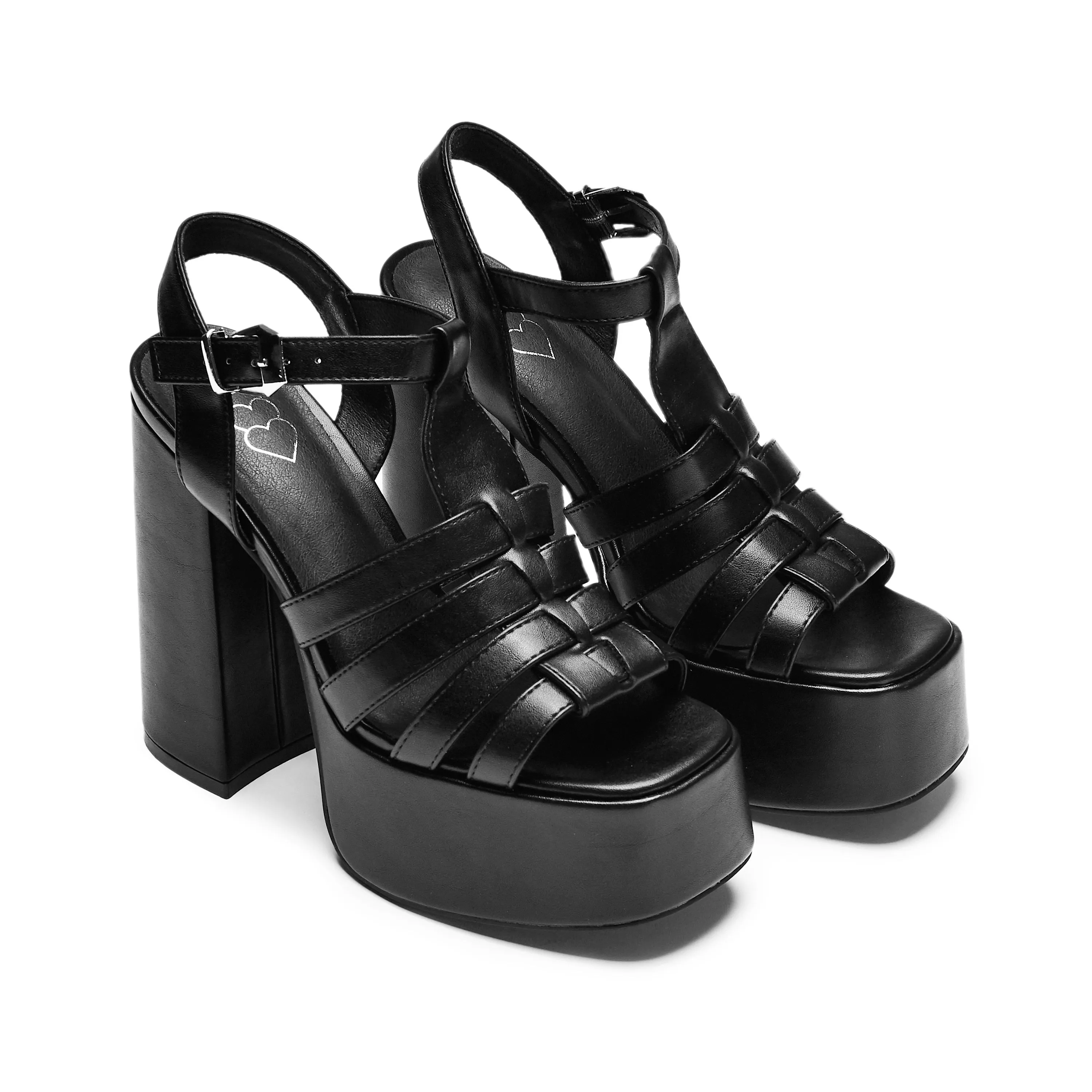 DBP55 PLATFORM HEEL - BLACK sold by Koi Footwear product image thumbnail 4