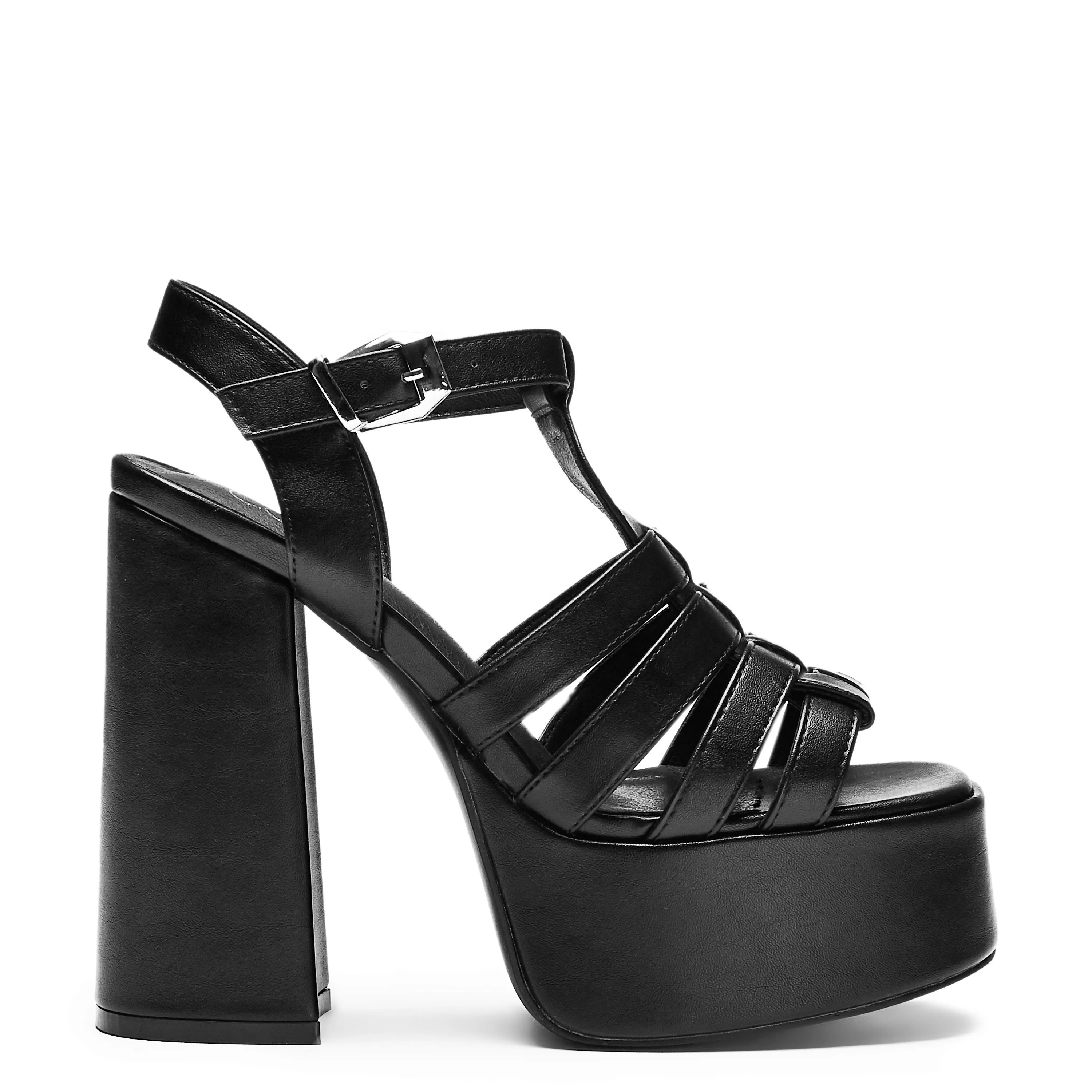 DBP55 PLATFORM HEEL - BLACK sold by Koi Footwear