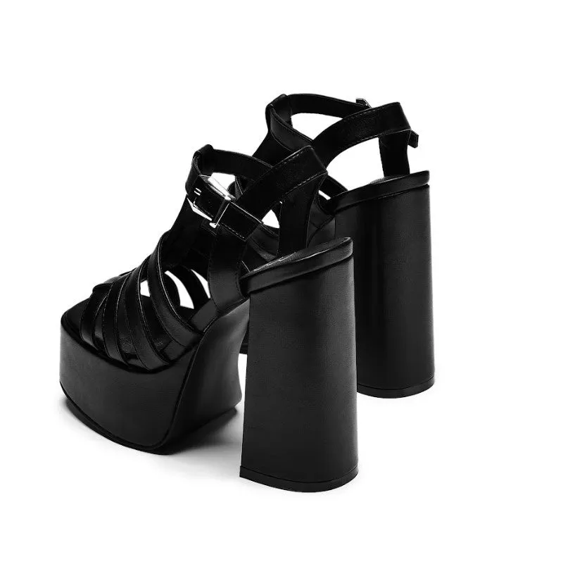 DBP55 PLATFORM HEEL - BLACK sold by Koi Footwear product image thumbnail 5