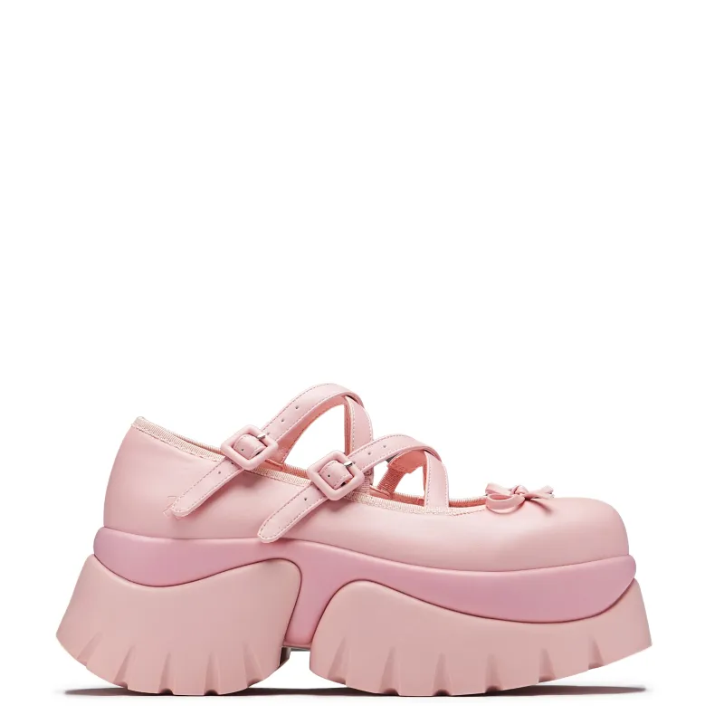 Margot Monster Platform Mary Janes - Pink sold by Koi Footwear
