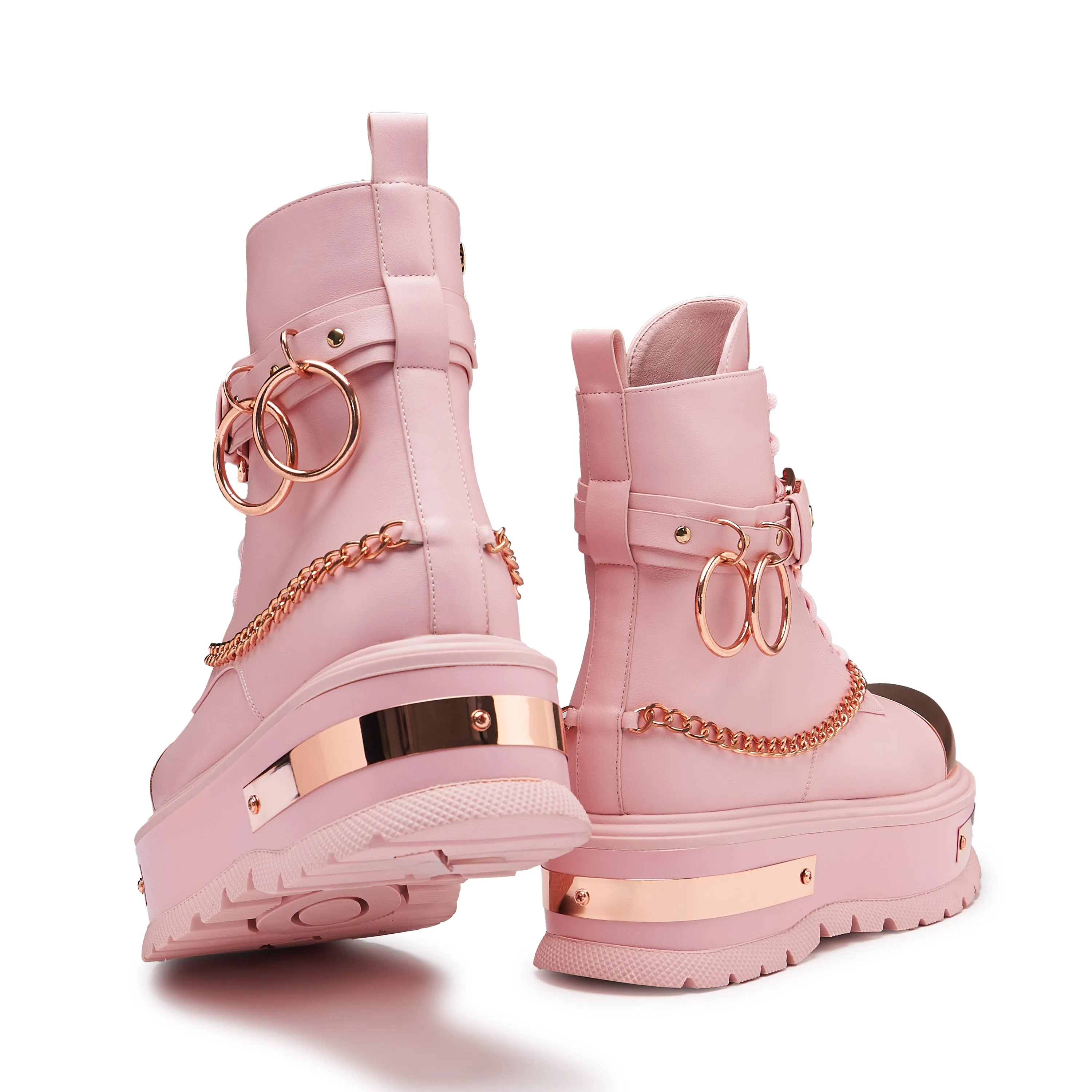 Rose Gold Borin Hardware Platform Boots sold by Koi Footwear product image thumbnail 3
