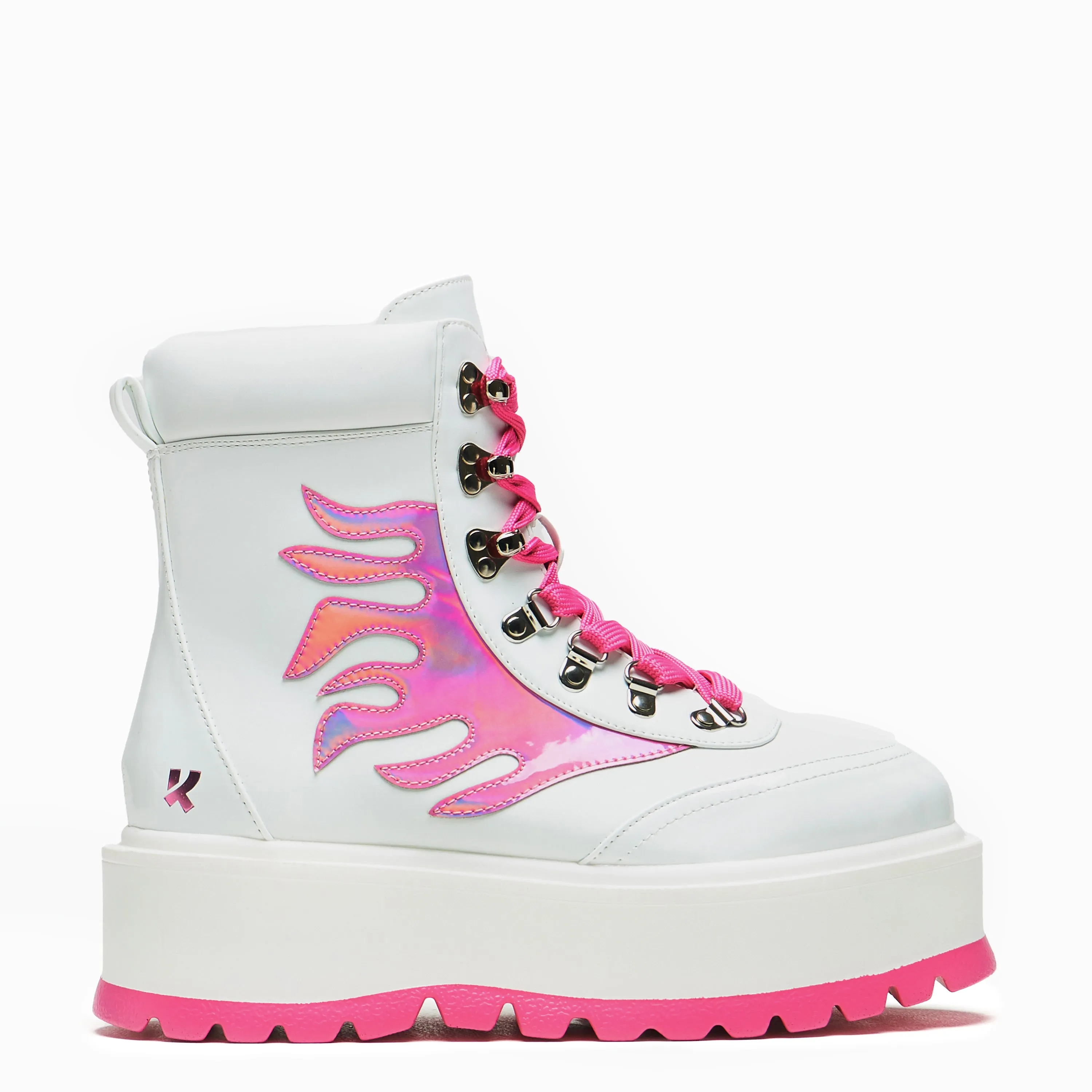 Kawaii Helios Hologram Flame Boots - Pink sold by Koi Footwear product image thumbnail 5