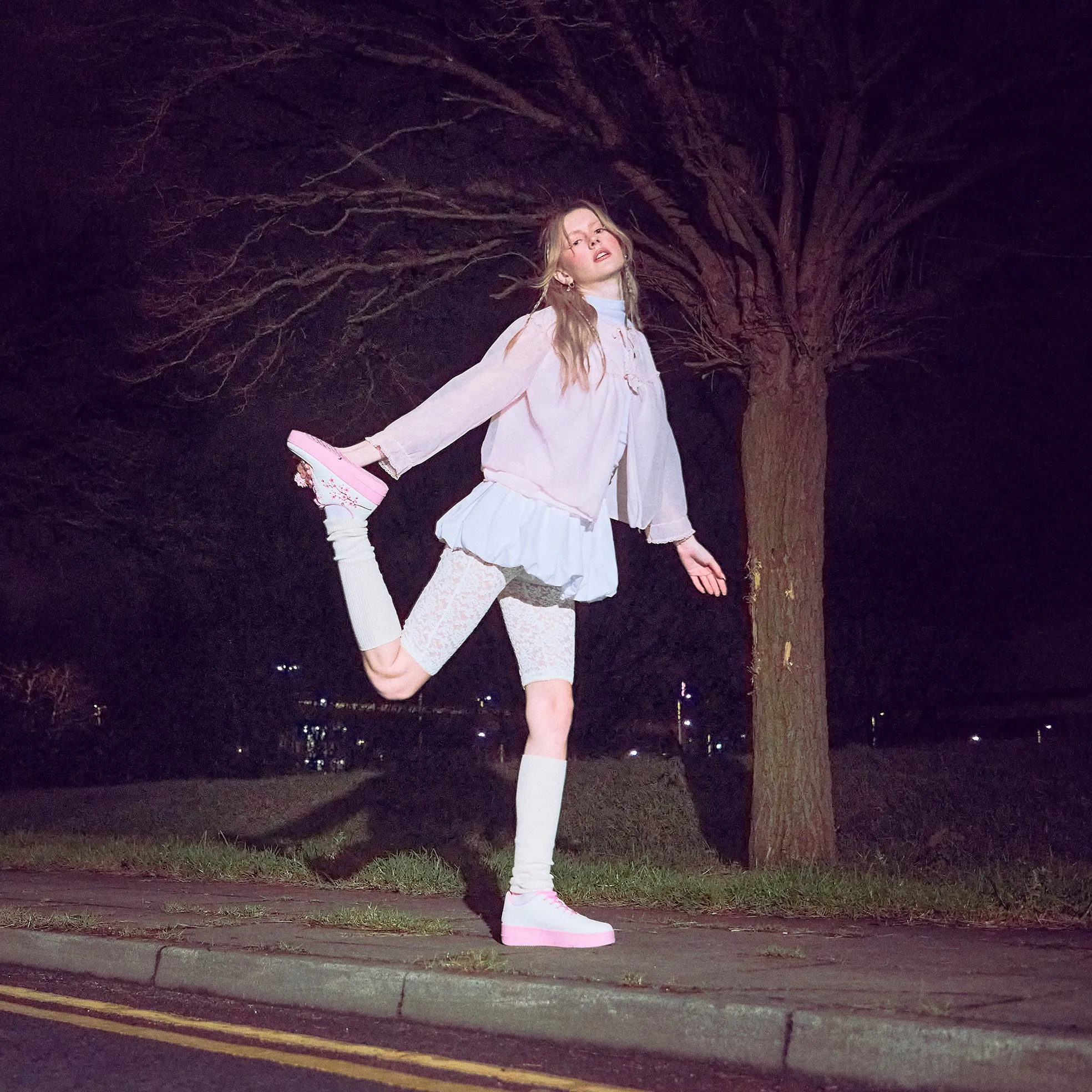 Morning Sakura Platform Trainers - White sold by Koi Footwear product image thumbnail 4