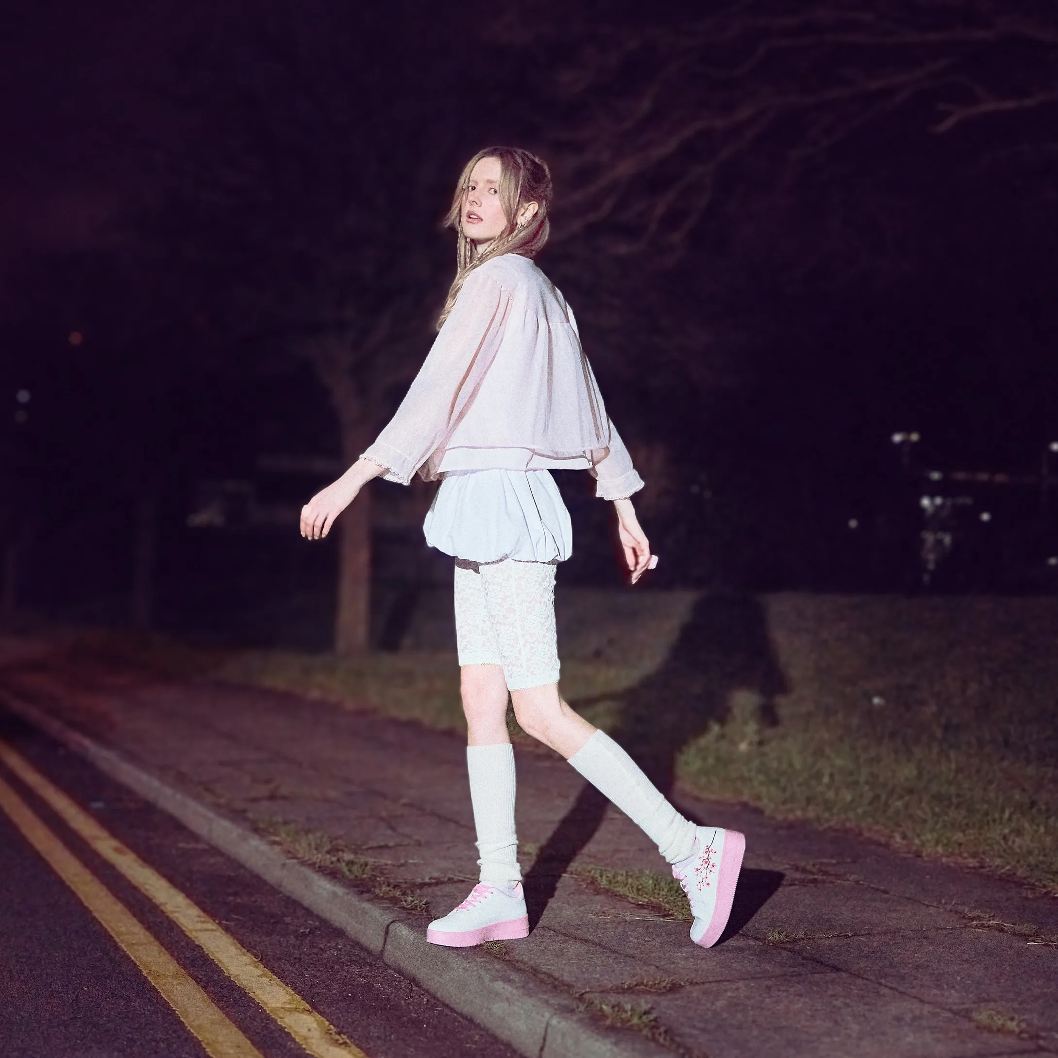 Morning Sakura Platform Trainers - White sold by Koi Footwear product image thumbnail 3