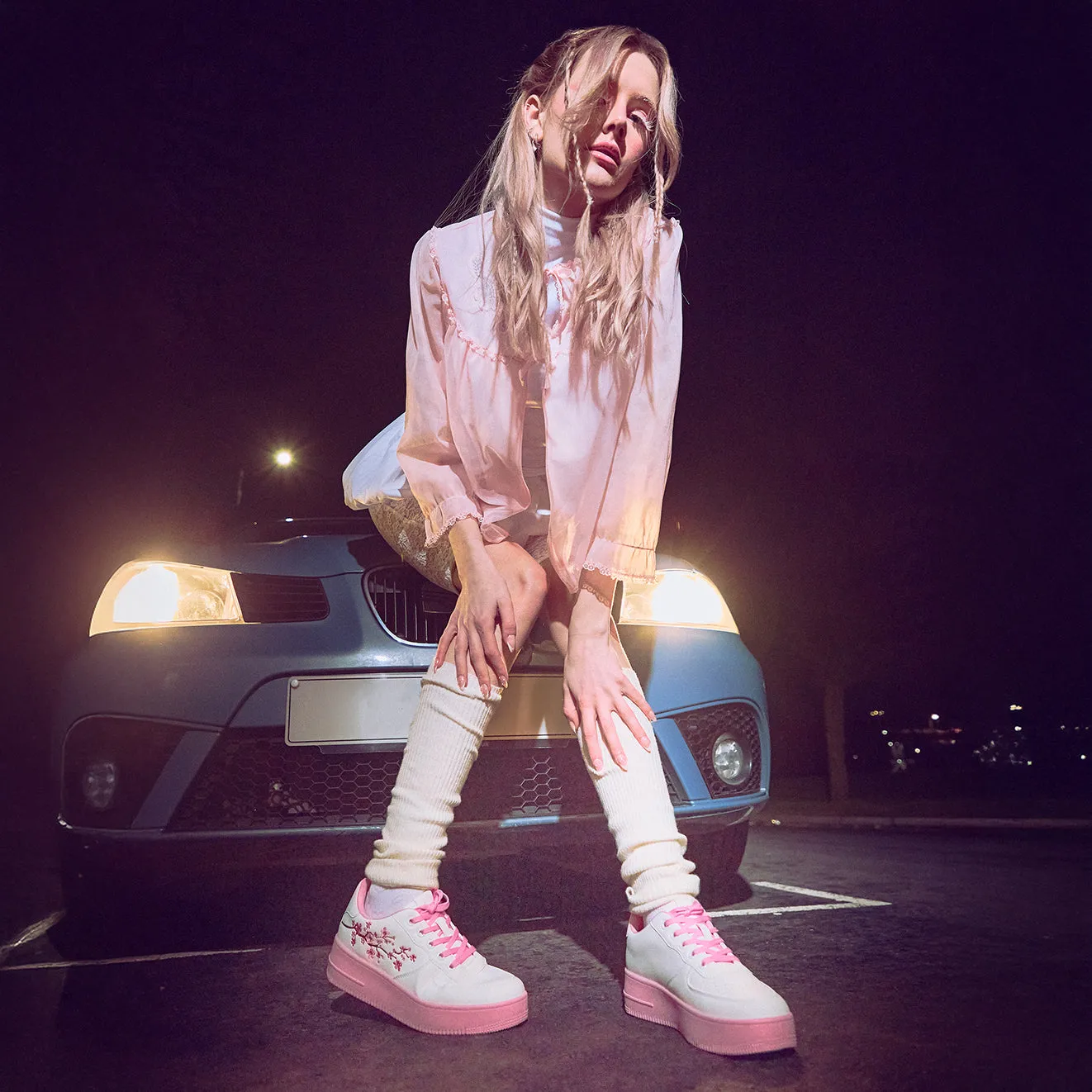 Morning Sakura Platform Trainers - White sold by Koi Footwear product image thumbnail 2