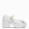 Tira Ruffle Mary Janes ‘ Porcelain Delights Edition’ sold by Koi Footwear