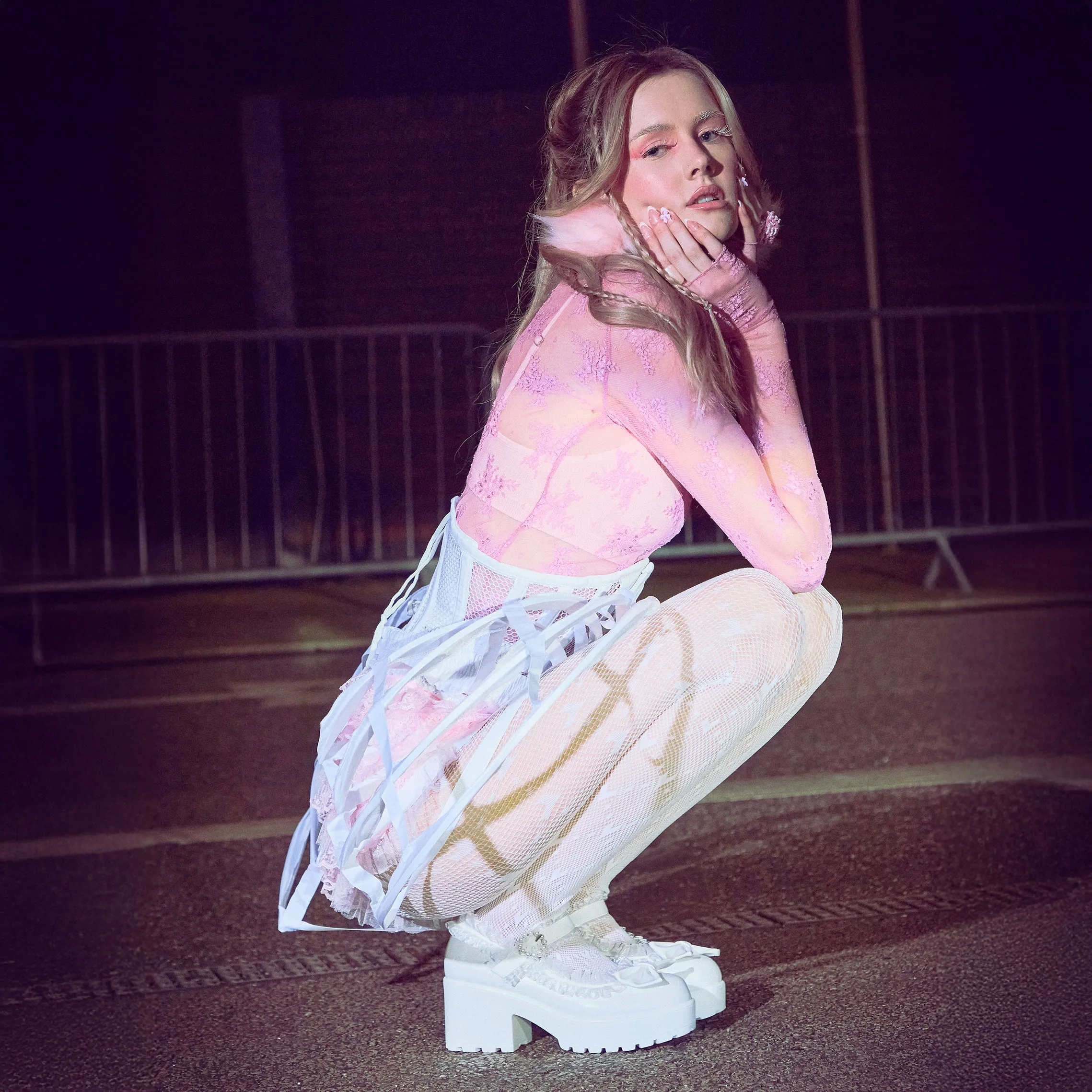 Tira Ruffle Mary Janes ‘ Porcelain Delights Edition’ sold by Koi Footwear product image thumbnail 2