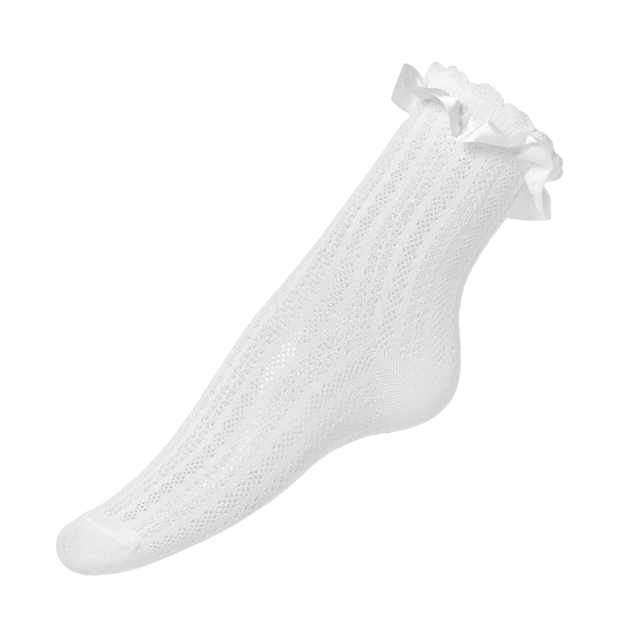 Divine Ruffle White Socks sold by Koi Footwear product image thumbnail 2