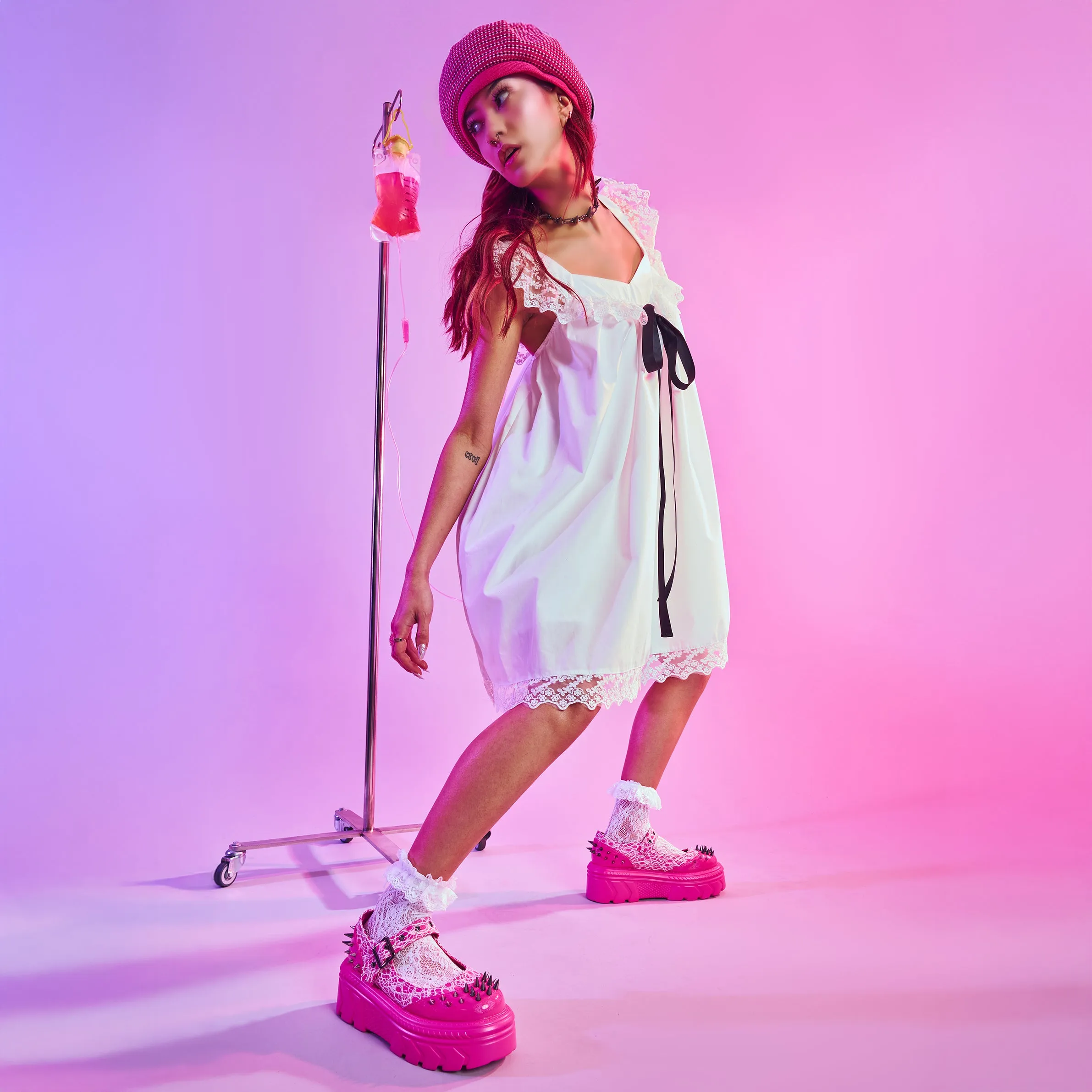 Candyfloss Demon Spiked Stomper Mary Janes sold by Koi Footwear product image thumbnail 3