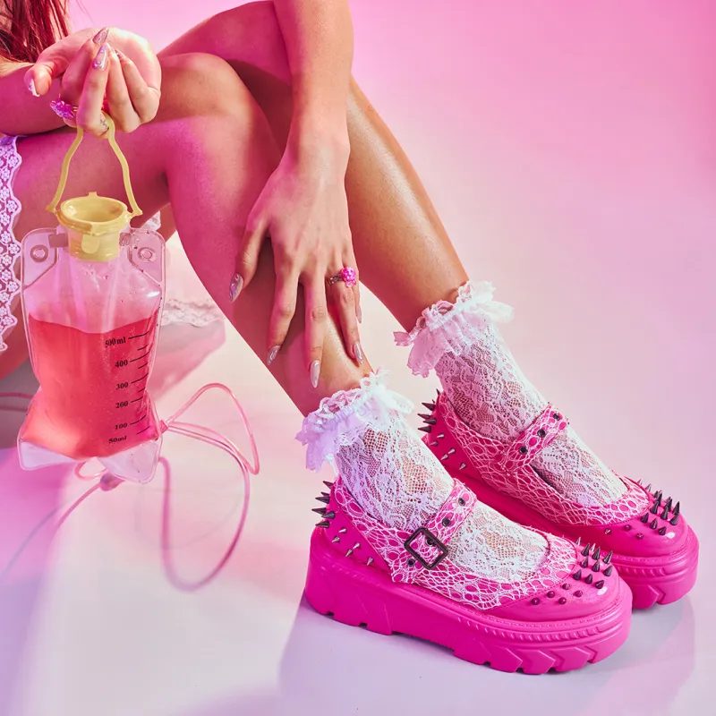 Candyfloss Demon Spiked Stomper Mary Janes sold by Koi Footwear