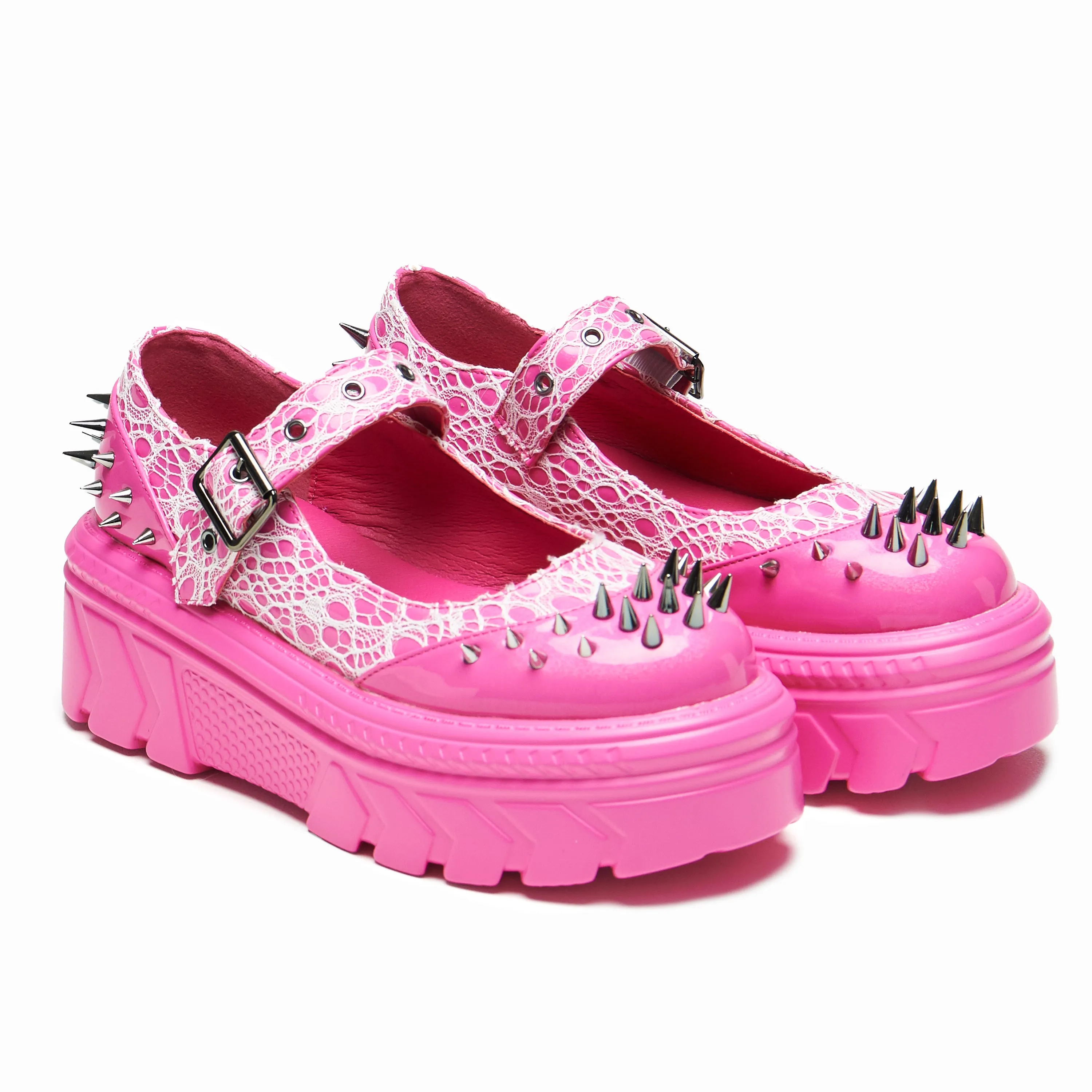 Candyfloss Demon Spiked Stomper Mary Janes sold by Koi Footwear product image thumbnail 5