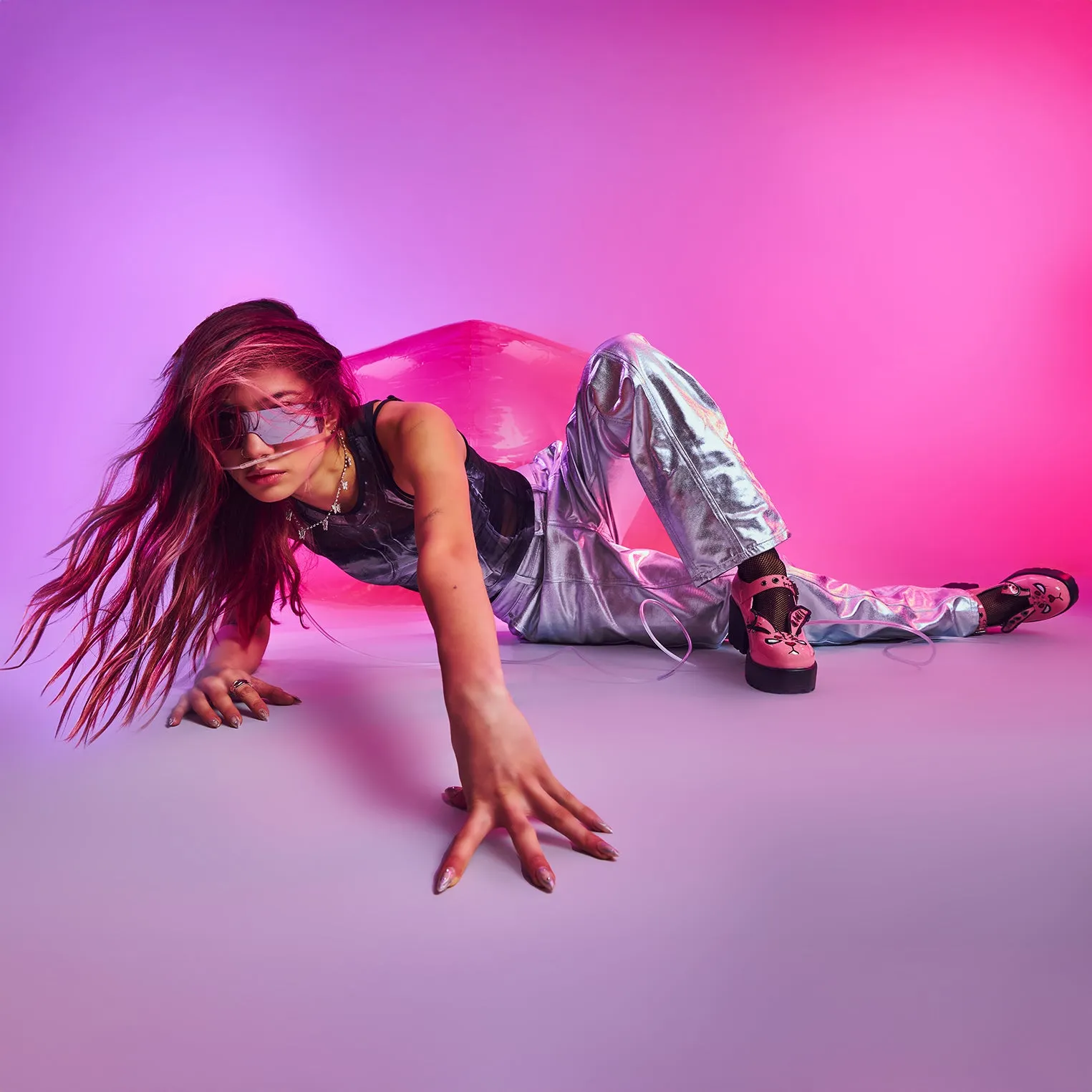 Tira Pink Mary Janes ‘Death Raver Bunny Edition’ sold by Koi Footwear product image thumbnail 3