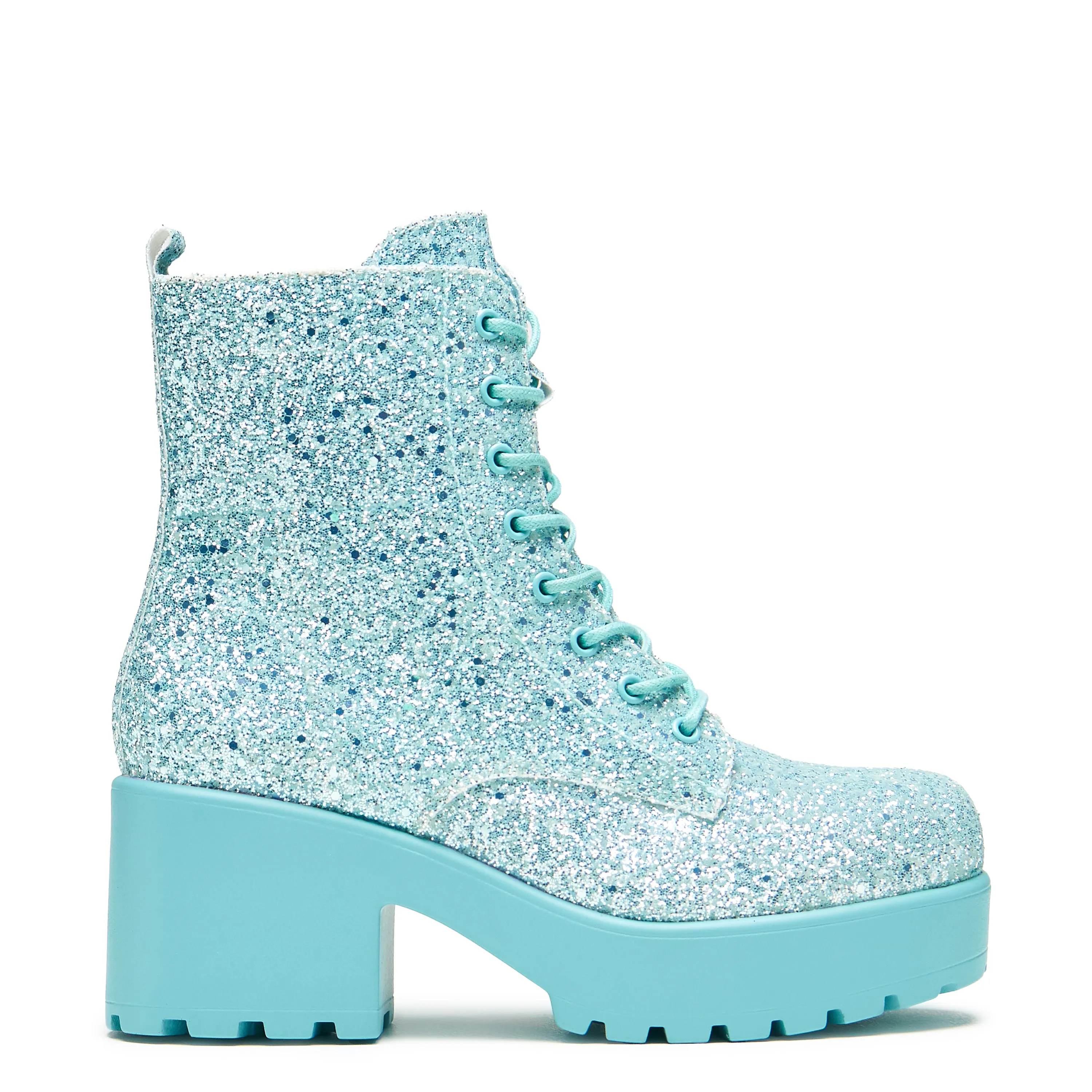 Wizard’s Spell Platform Glitter Boots - Aqua sold by Koi Footwear product image thumbnail 4