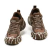Forest Lines Mega Chunky Trainers- Brown sold by Koi Footwear