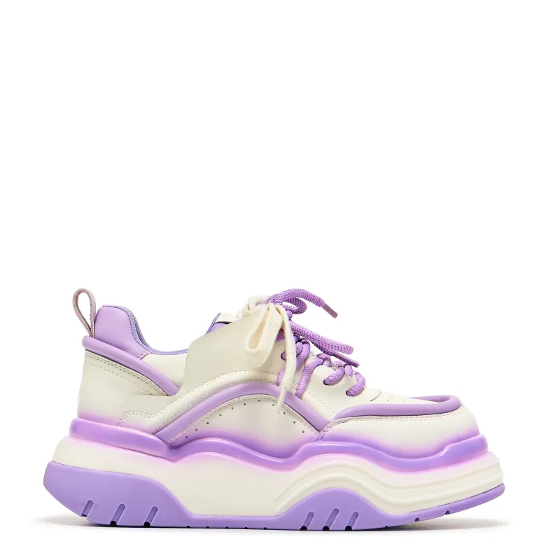 Neon Reef Platform Trainers - Violet sold by Koi Footwear