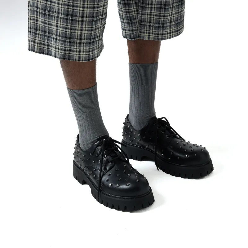 Penitent Men's Studded Shoes - Black sold by Koi Footwear