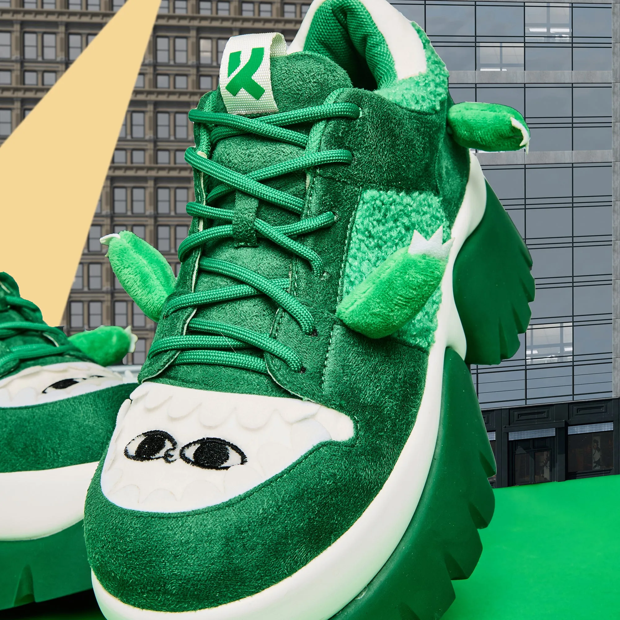 Beanzilla Platform Trainers - Green sold by Koi Footwear product image thumbnail 3