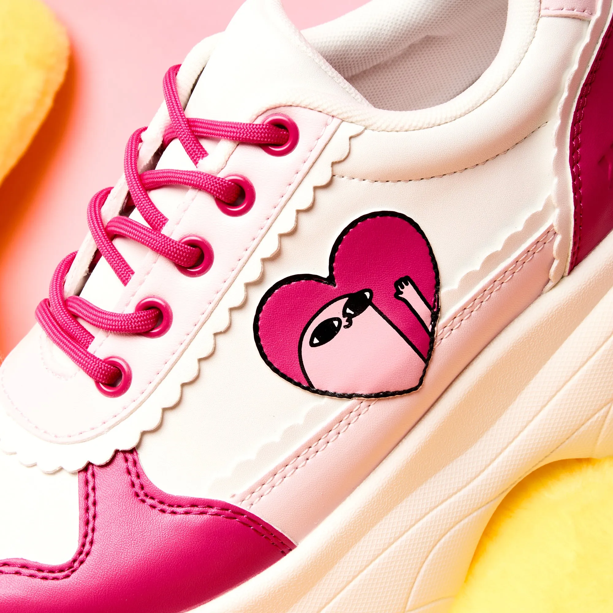 Loveable Antics Chunky Trainers - Pink sold by Koi Footwear product image thumbnail 3