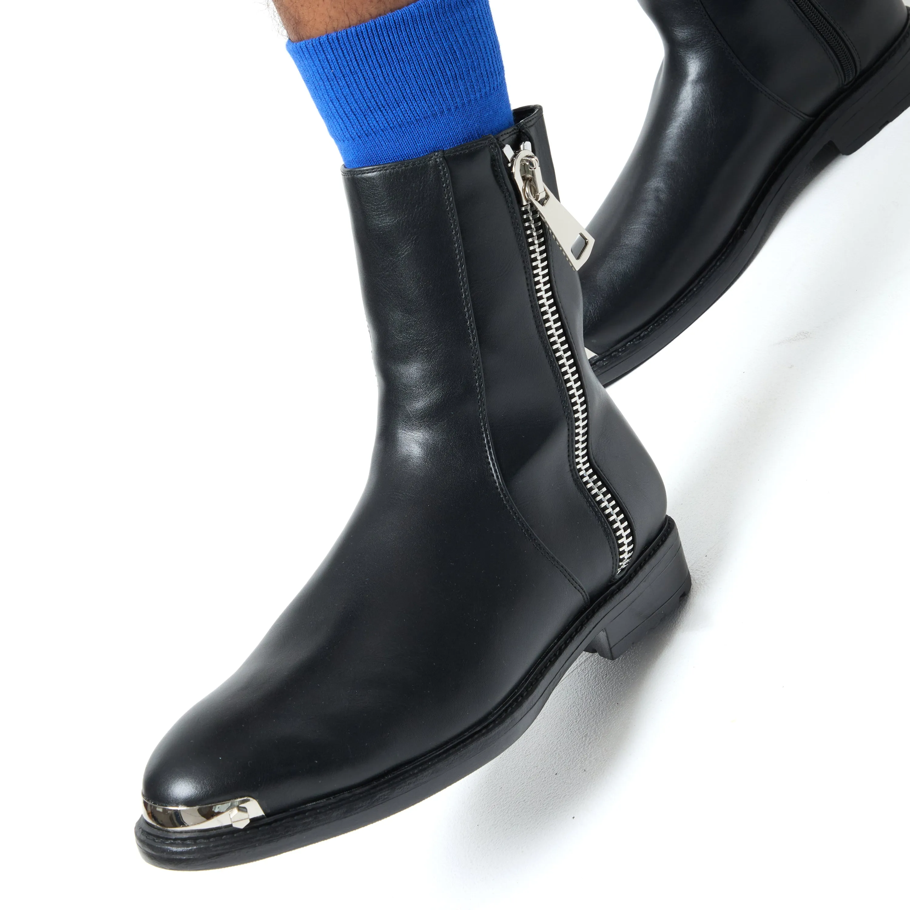 Regicide Men's Zip-up Boots - Black sold by Koi Footwear product image thumbnail 2
