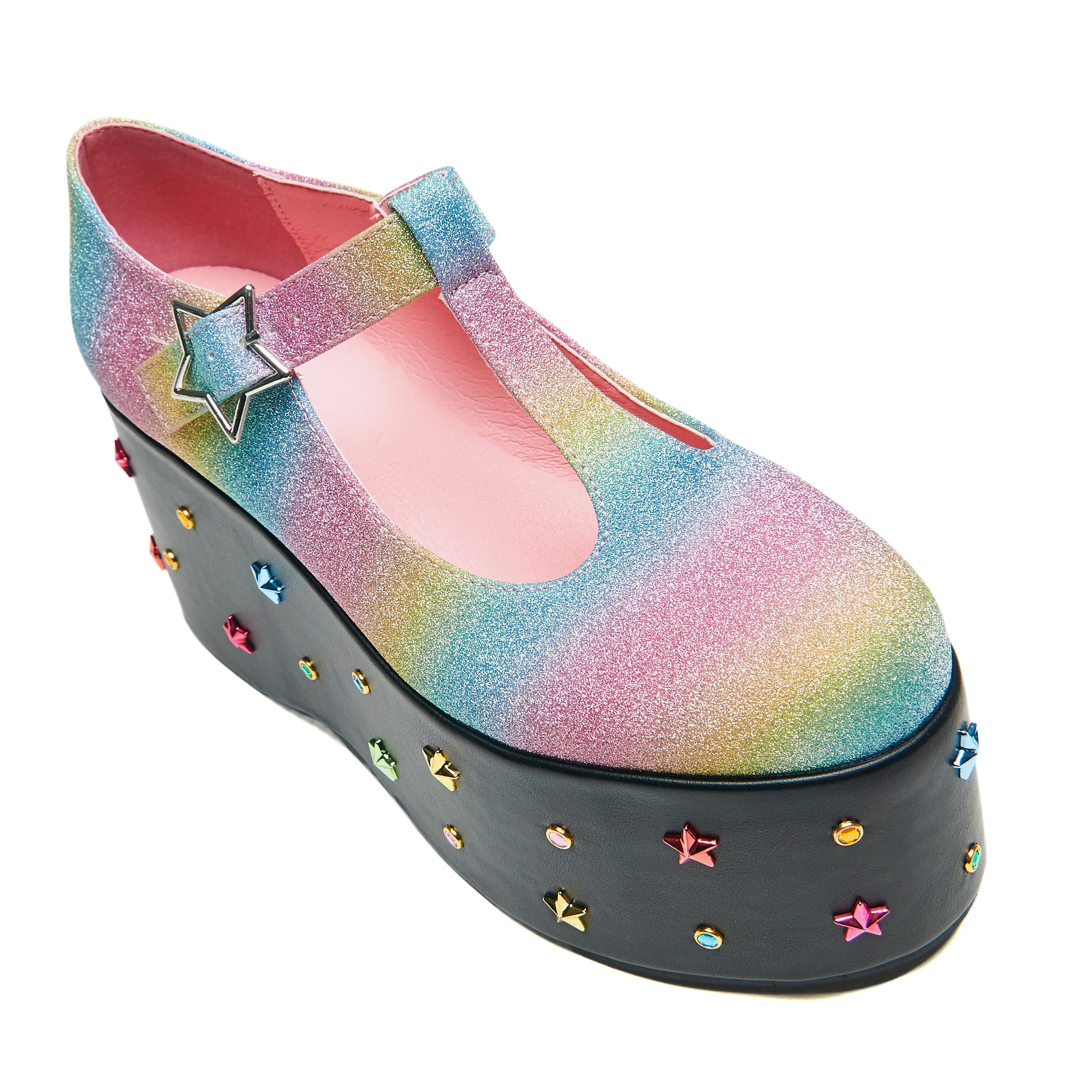 Shino Rainbow Platform Mary Janes - Multi sold by Koi Footwear product image thumbnail 5