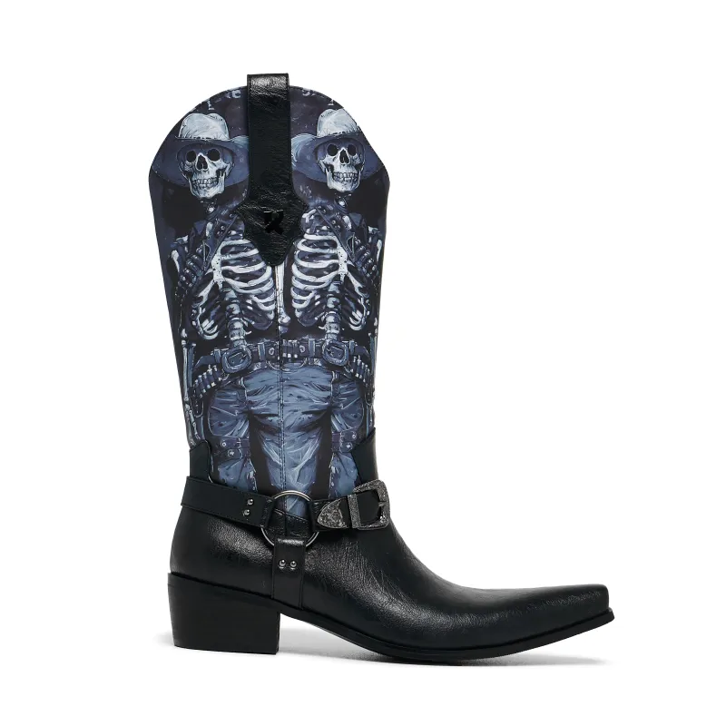 Scorched One Men's Western Boots - Vintage Black sold by Koi Footwear