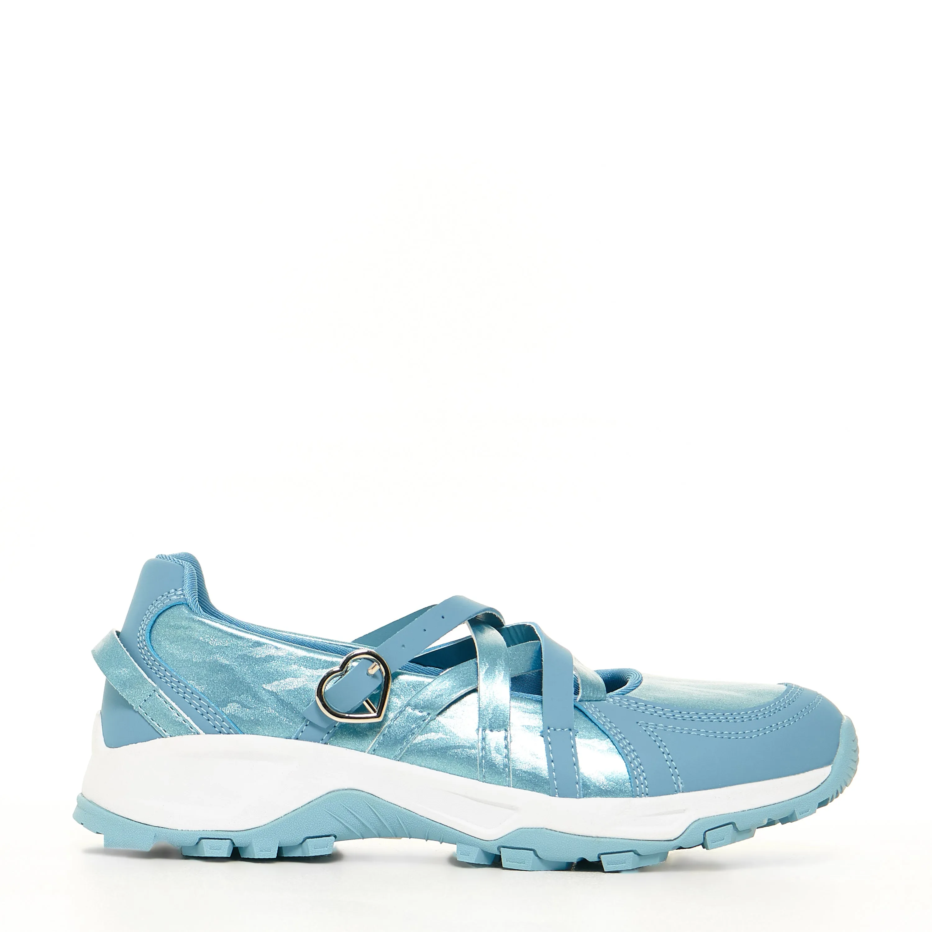 Kyubi Shimmering Ballet Mary Janes - Blue sold by Koi Footwear