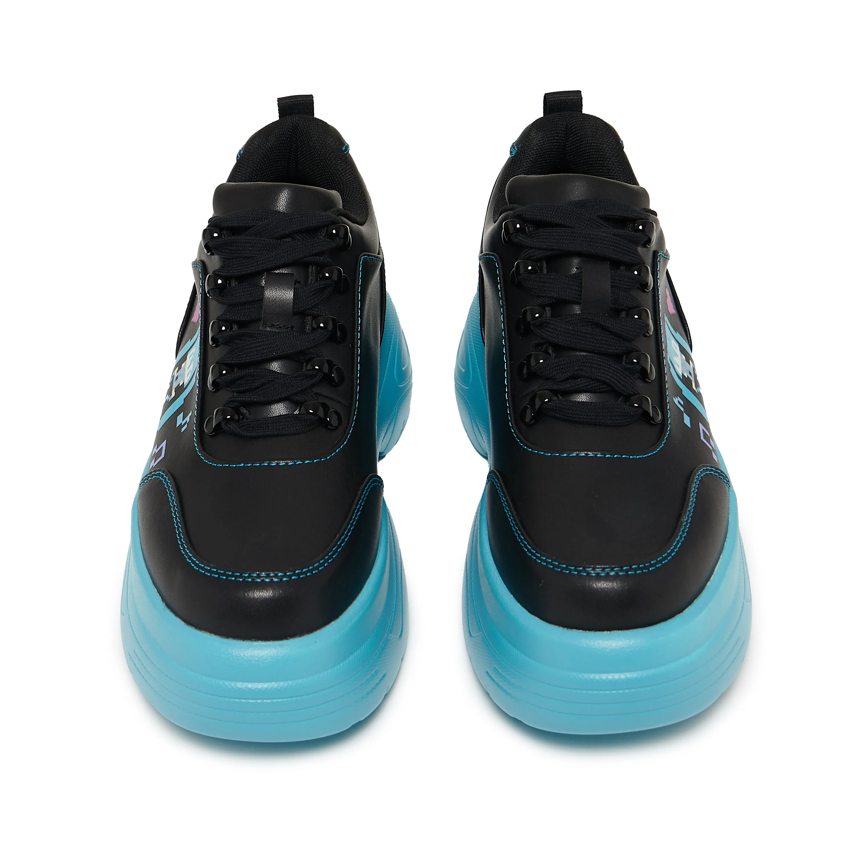 Virtual Diva Miku Chunky Trainers - Black sold by Koi Footwear product image thumbnail 4