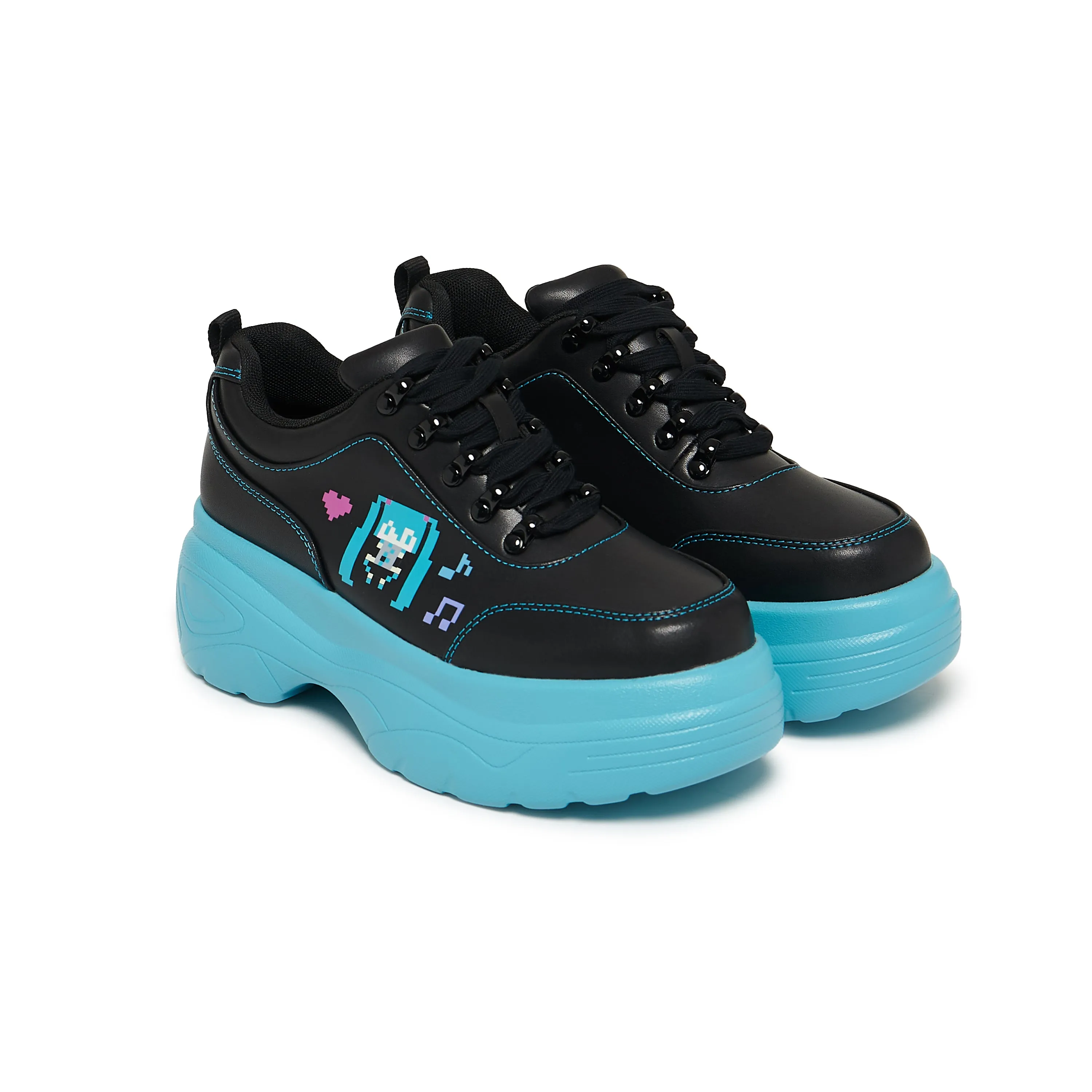 Virtual Diva Miku Chunky Trainers - Black sold by Koi Footwear product image thumbnail 2