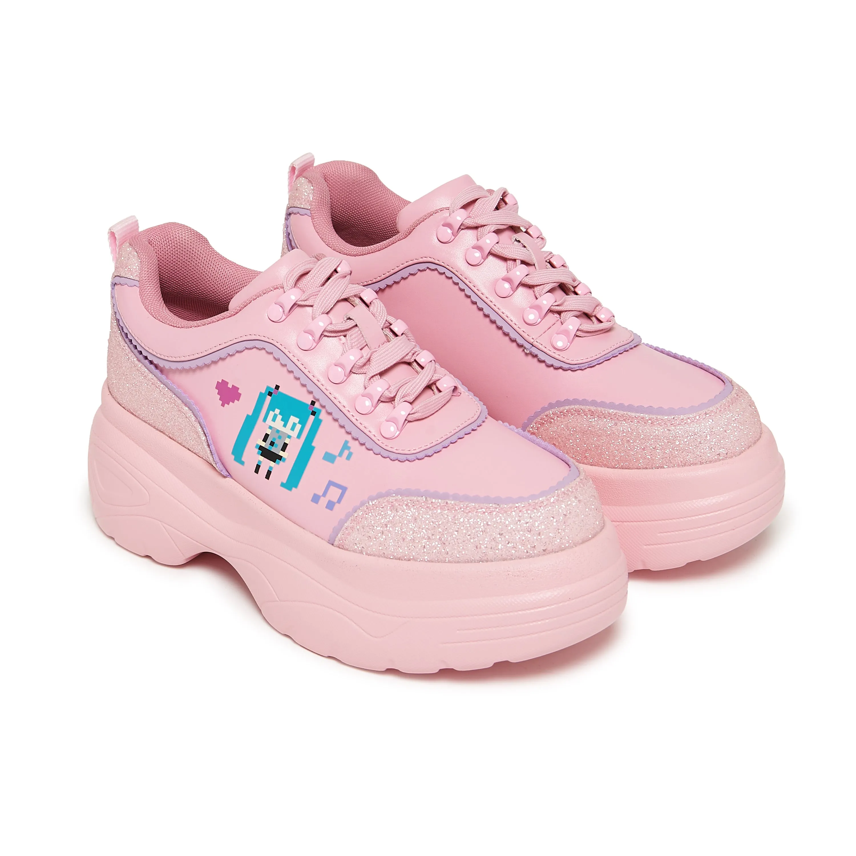 Virtual Diva Miku Chunky Trainers - Pink sold by Koi Footwear product image thumbnail 2