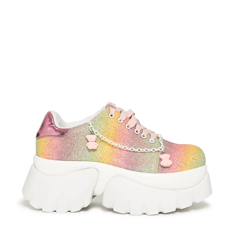 Popping Candy Glitter Trainers sold by Koi Footwear