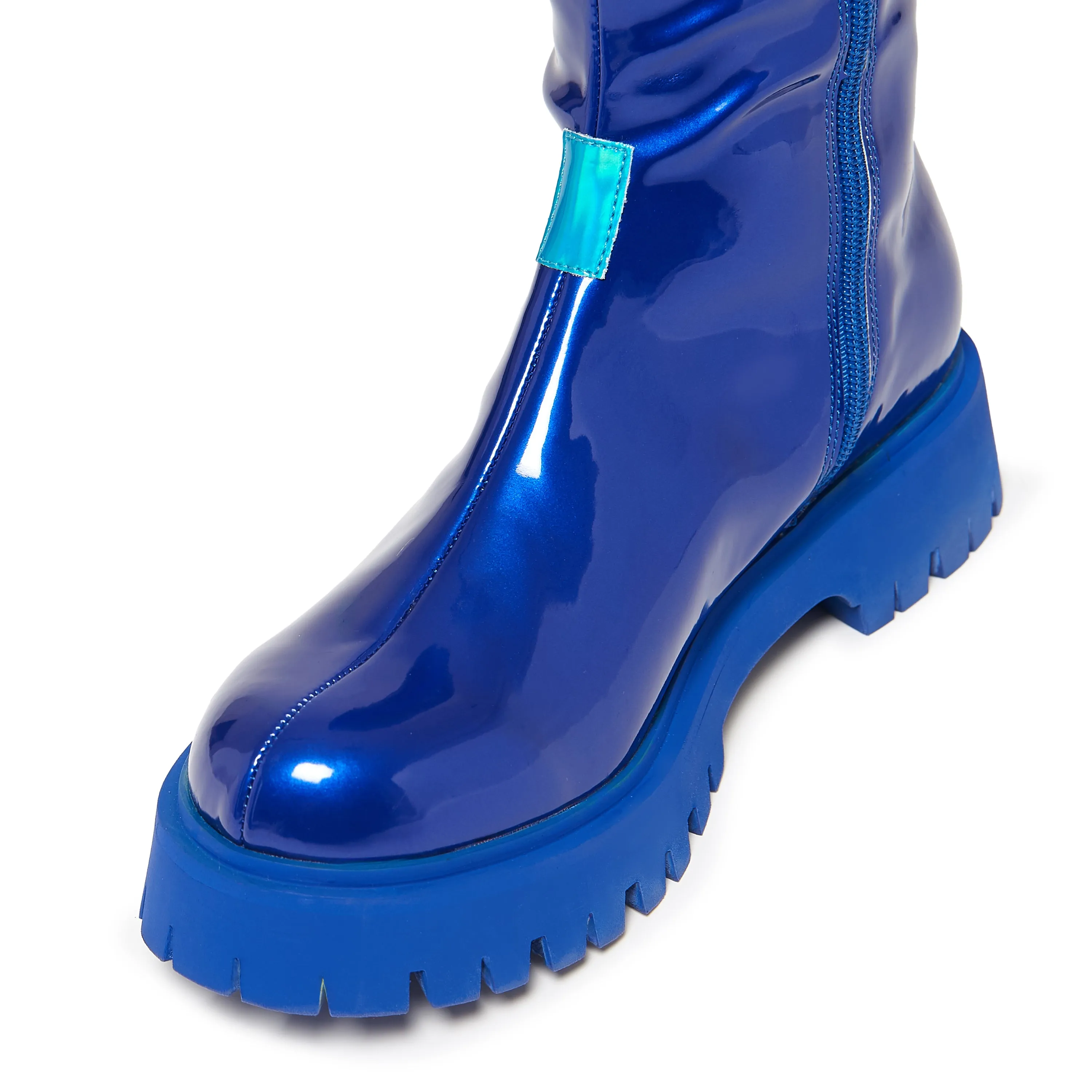 KAITO Polished Long Boots - Blue sold by Koi Footwear product image thumbnail 3