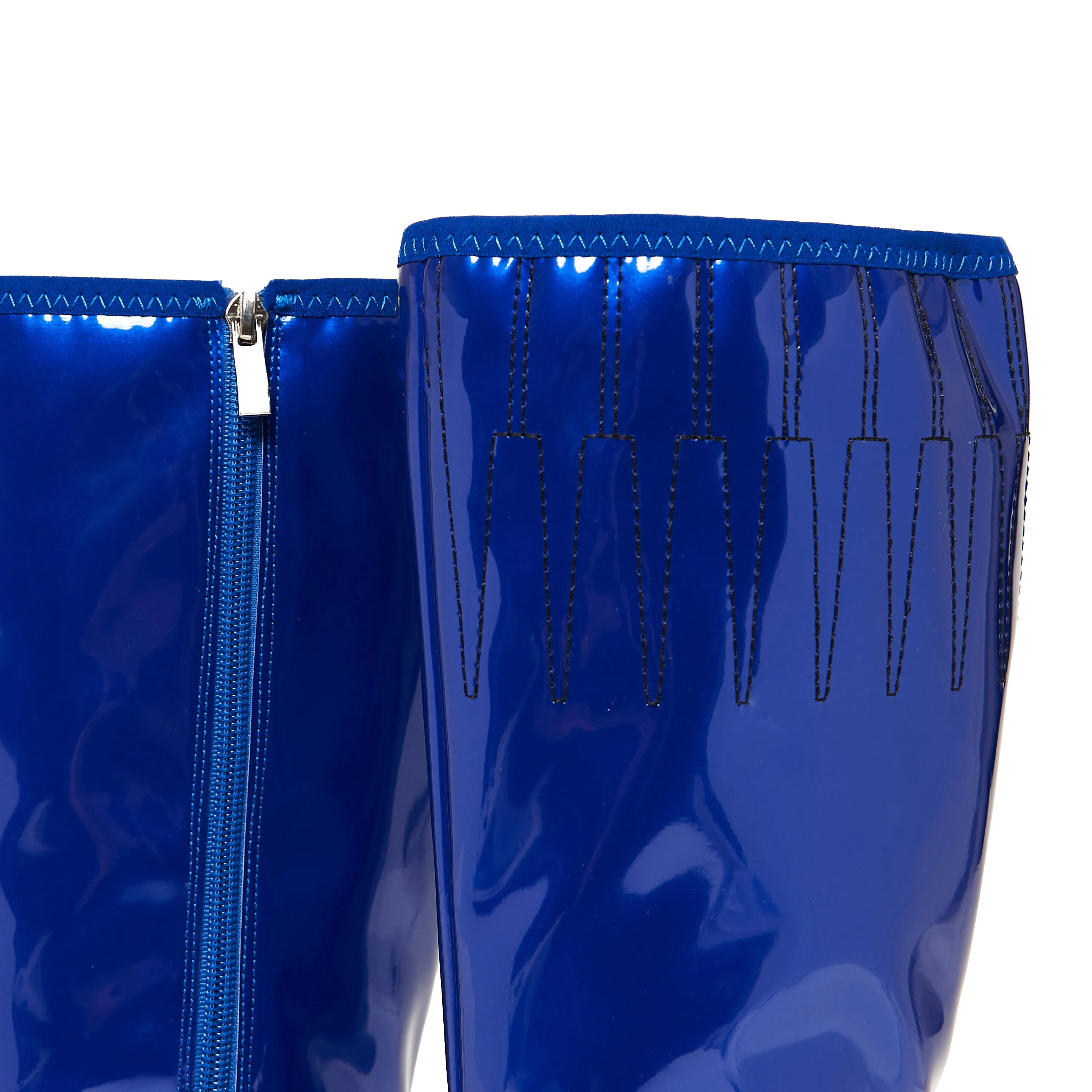 KAITO Polished Long Boots - Blue sold by Koi Footwear product image thumbnail 4