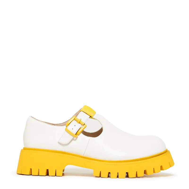 Kagamine Rin & Len Chunky Mary Janes - Yellow sold by Koi Footwear