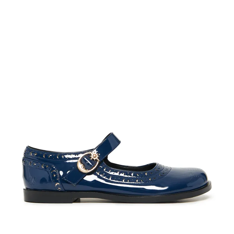 Elira Moonveil Mary Janes - Midnight Blue sold by Koi Footwear