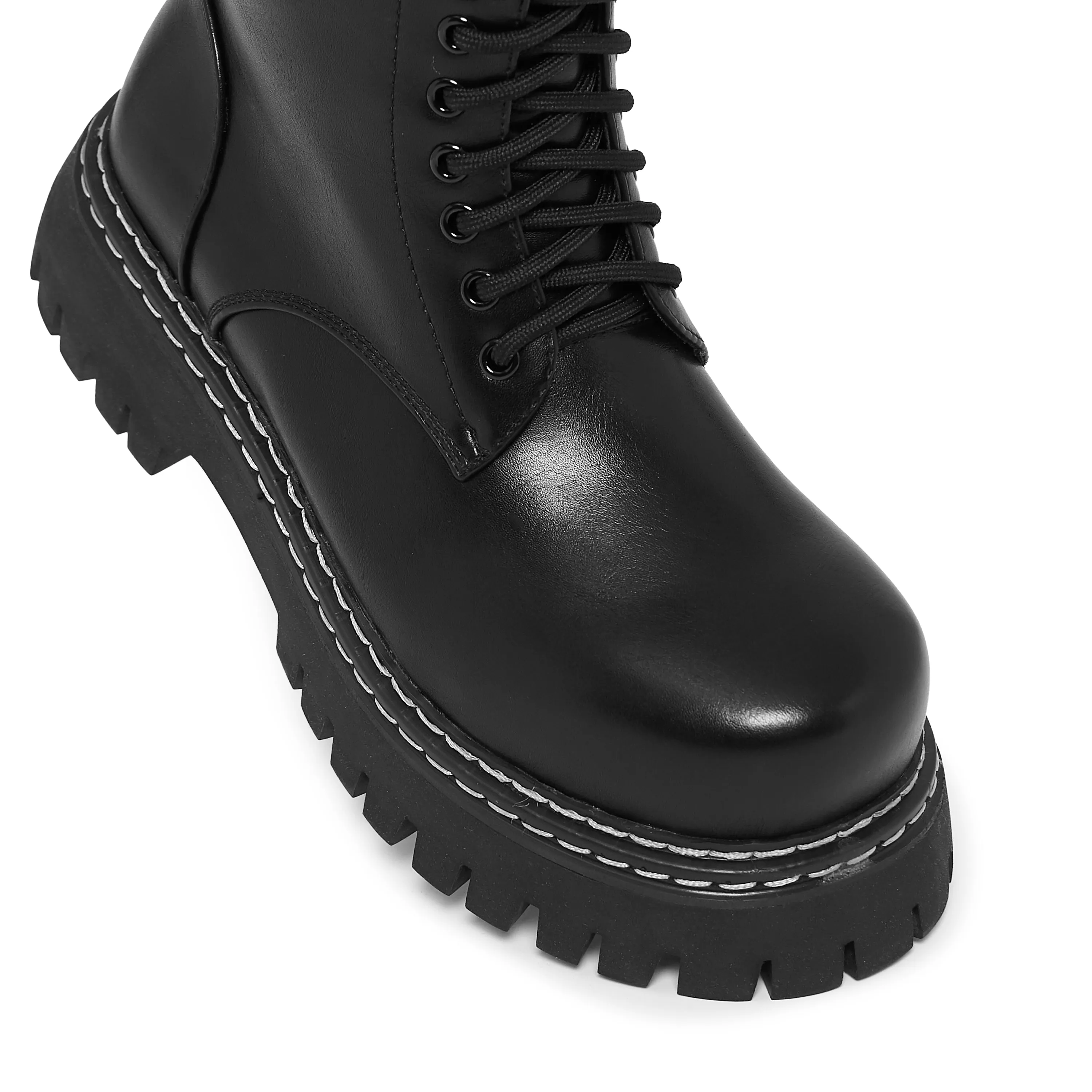 Arasaka Men's Double Rand Military Boots - Black sold by Koi Footwear product image thumbnail 4