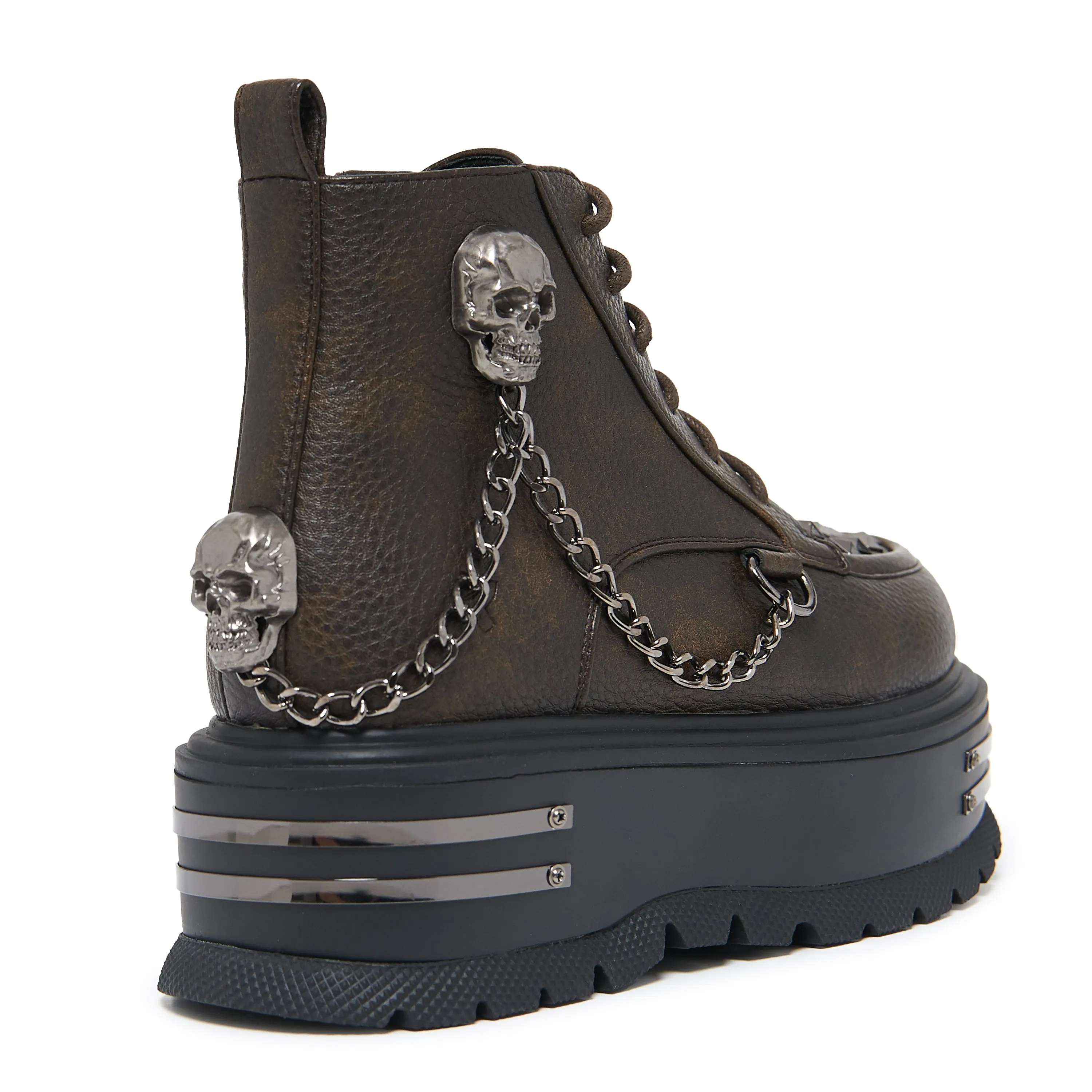 Chained Up Envy Skull Hardware Platform Boots sold by Koi Footwear product image thumbnail 3