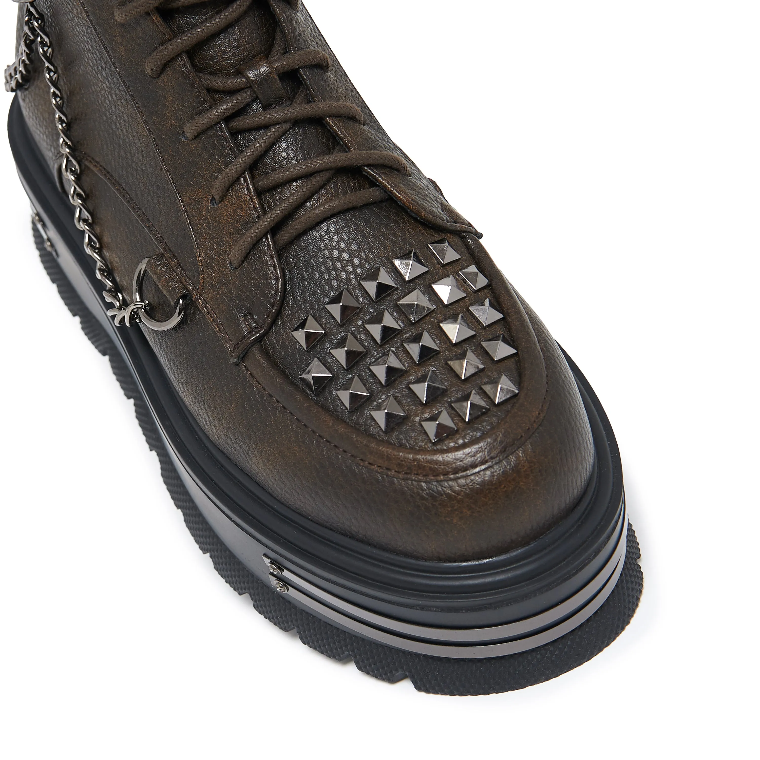 Chained Up Envy Skull Hardware Platform Boots sold by Koi Footwear product image thumbnail 4