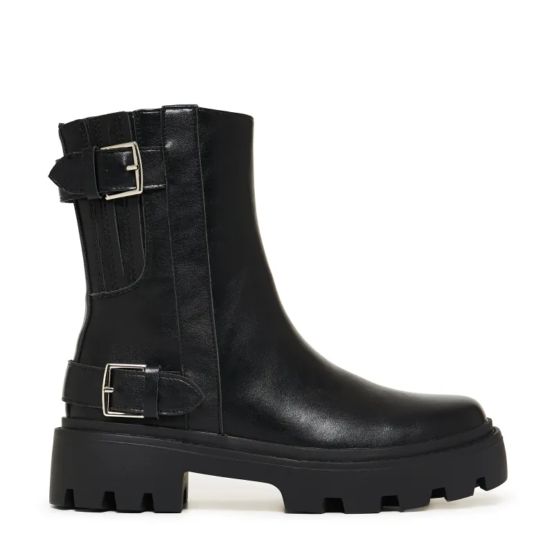 Riven Chunky Boots-Black made by Koi Footwear