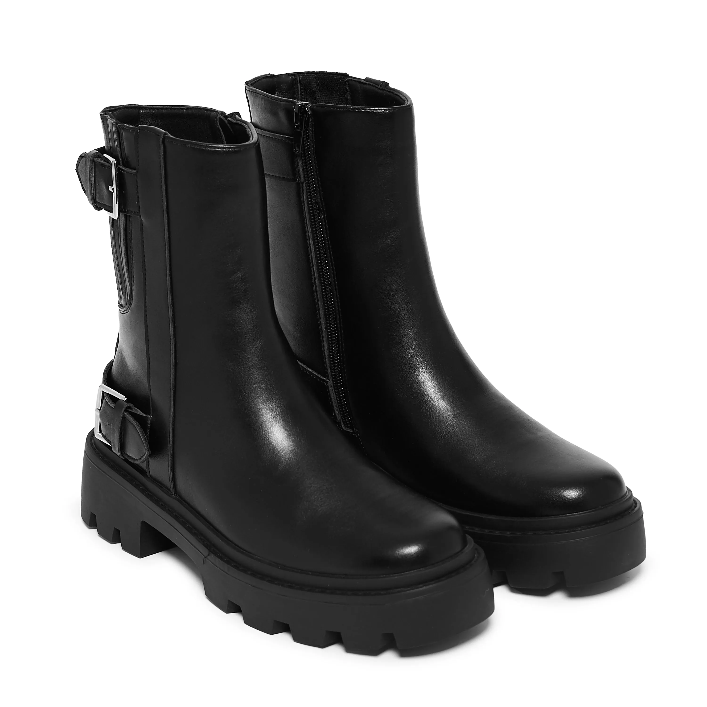 Riven Chunky Boots-Black sold by Koi Footwear product image thumbnail 2