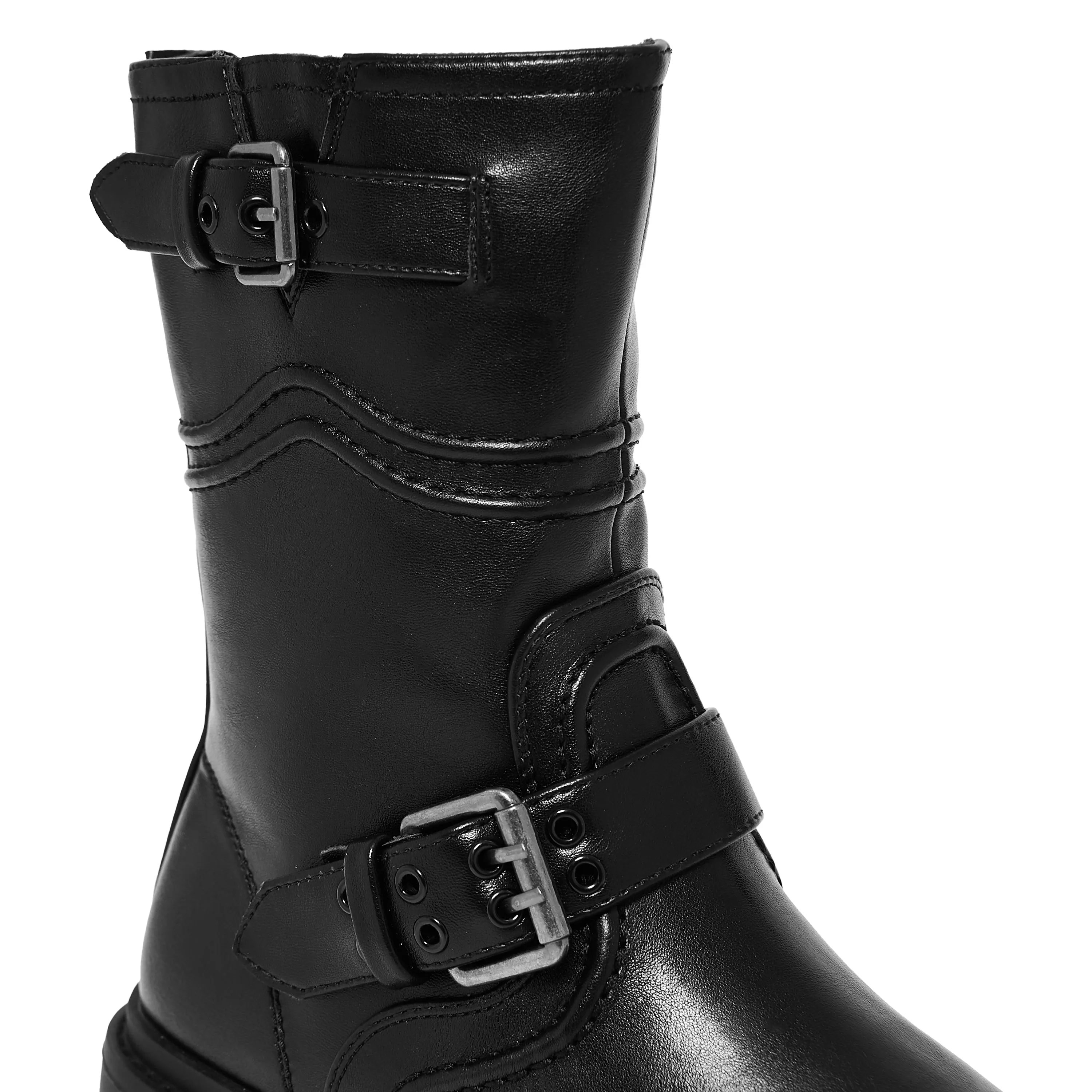 Arakis Chunky Buckle Boots- Black sold by Koi Footwear product image thumbnail 4