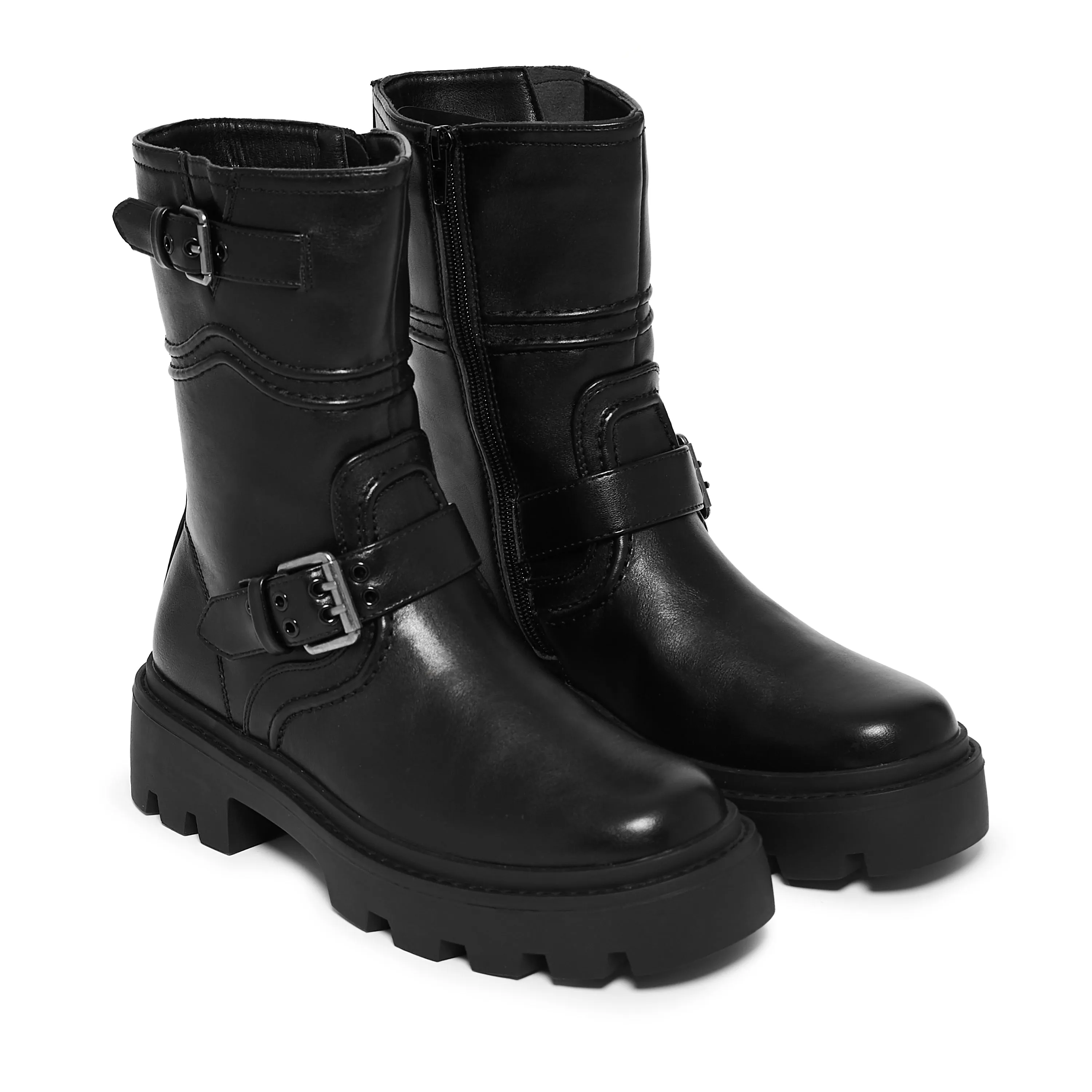 Arakis Chunky Buckle Boots- Black sold by Koi Footwear product image thumbnail 2