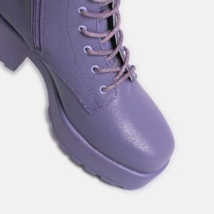 Gin Lavender Platform Military Boots sold by Koi Footwear