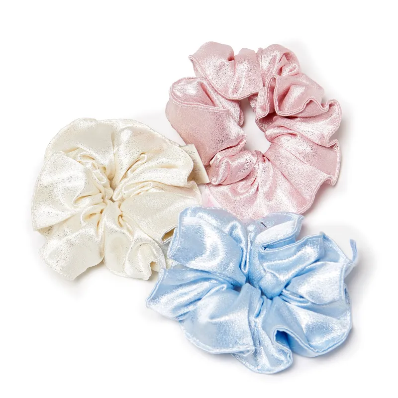 Pastel Satin Scrunchies- 3 pack sold by Koi Footwear