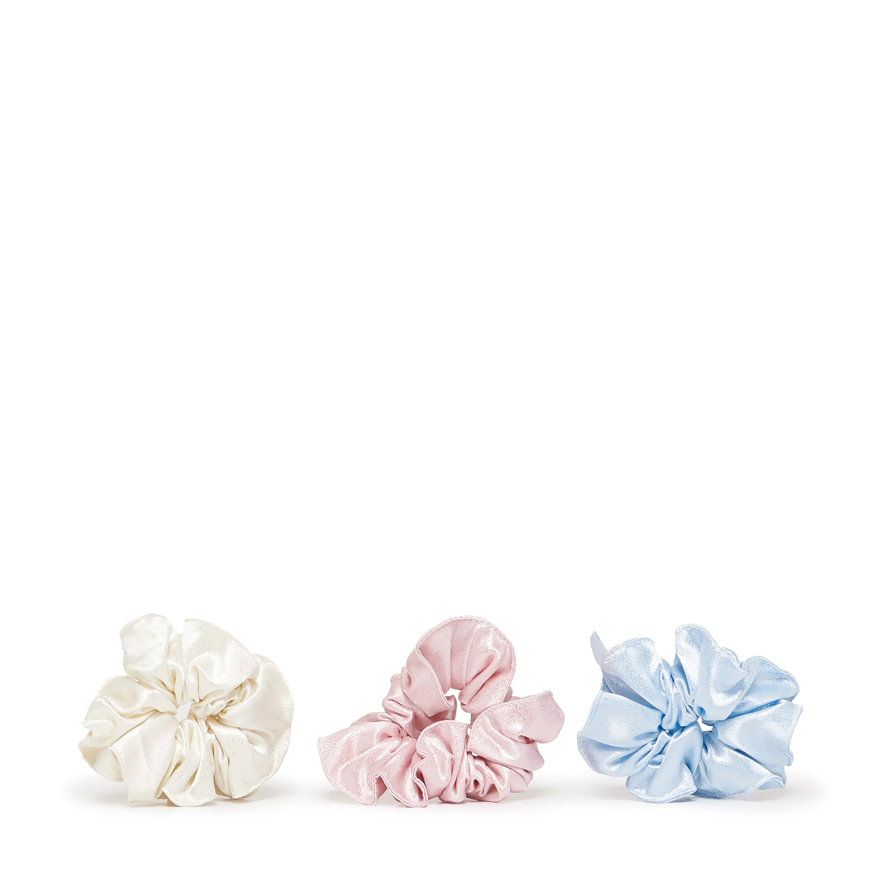 Pastel Satin Scrunchies- 3 pack sold by Koi Footwear product image thumbnail 2