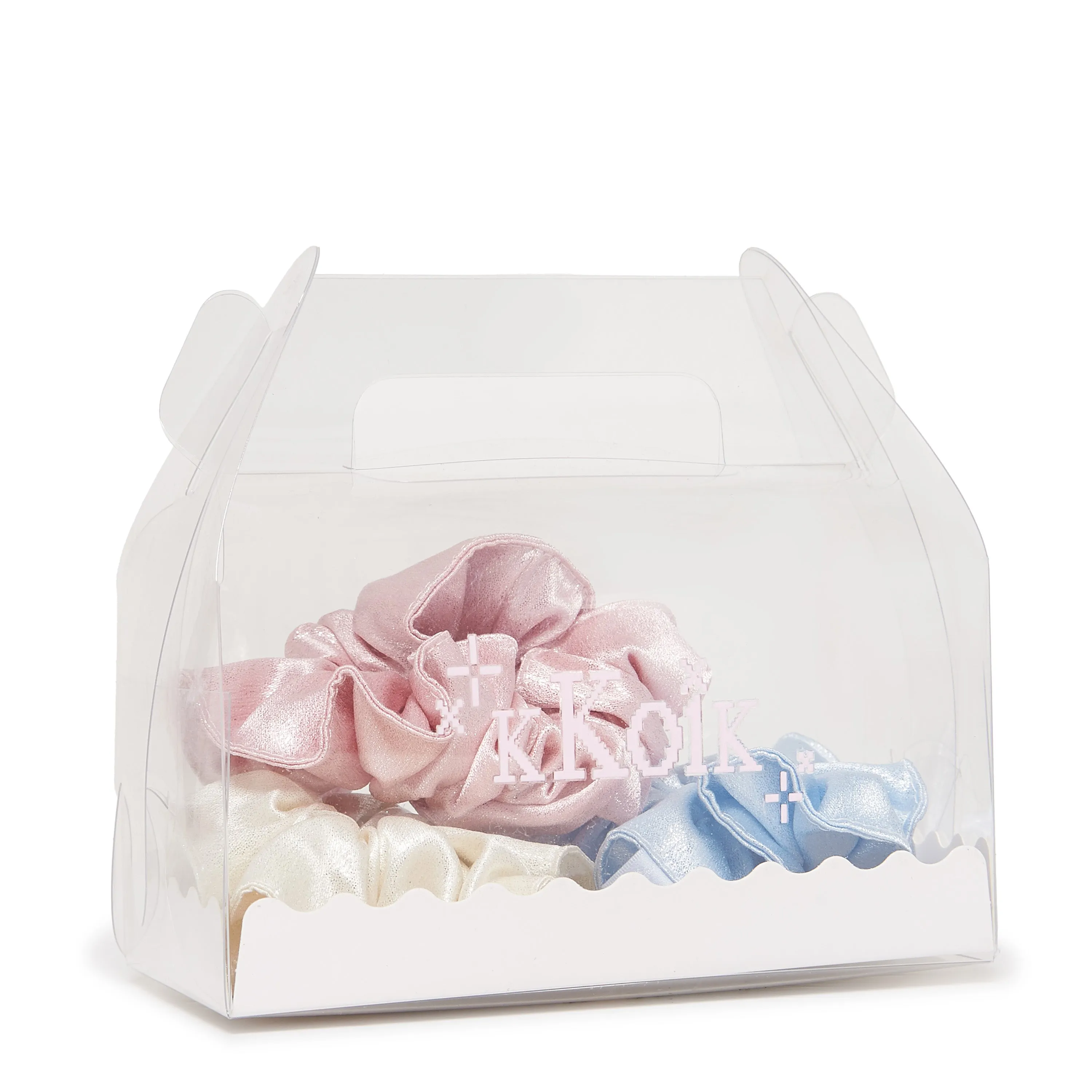 Pastel Satin Scrunchies- 3 pack sold by Koi Footwear product image thumbnail 3