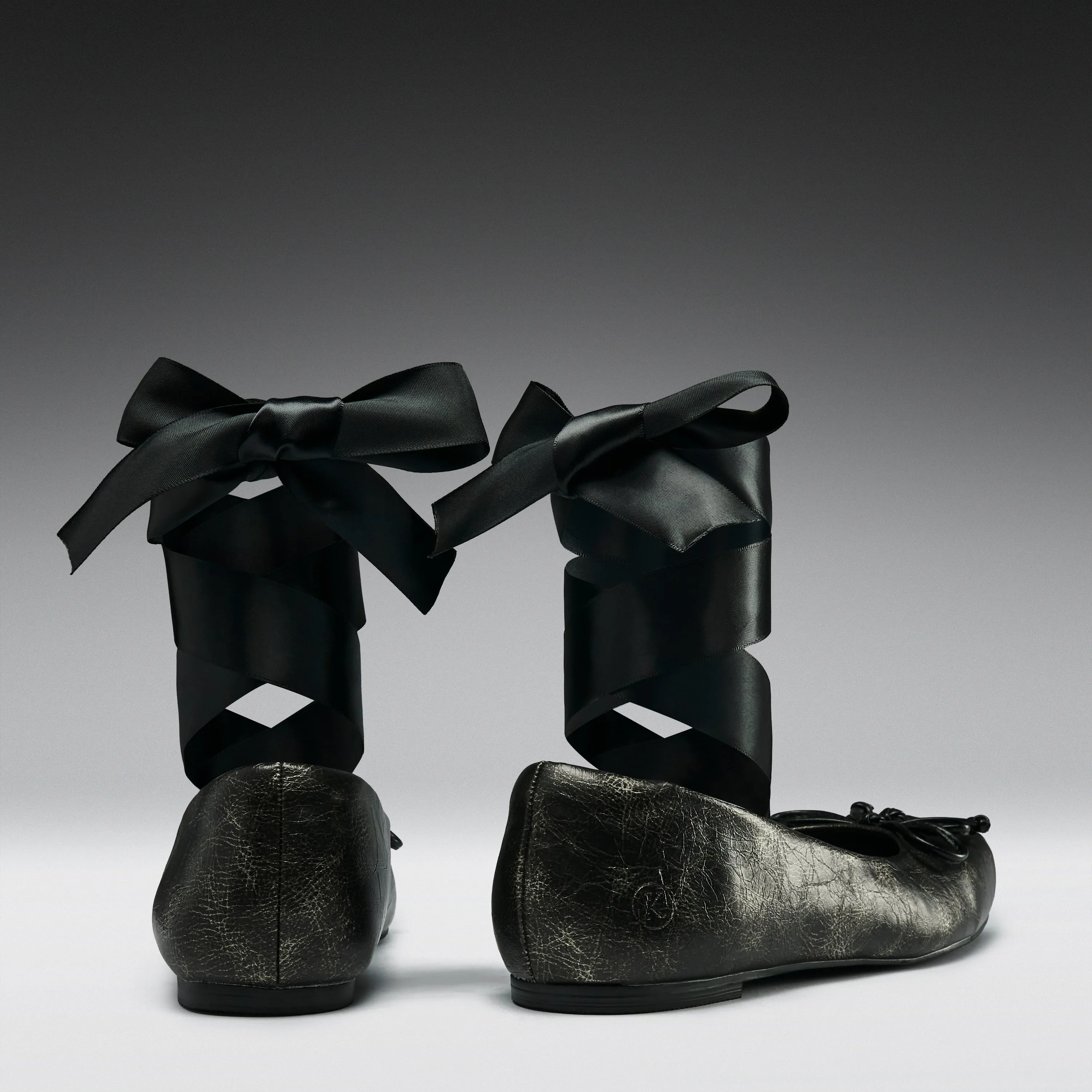 Blithe Metal Toe Ballet Flats- Cracked Grey sold by Koi Footwear product image thumbnail 4