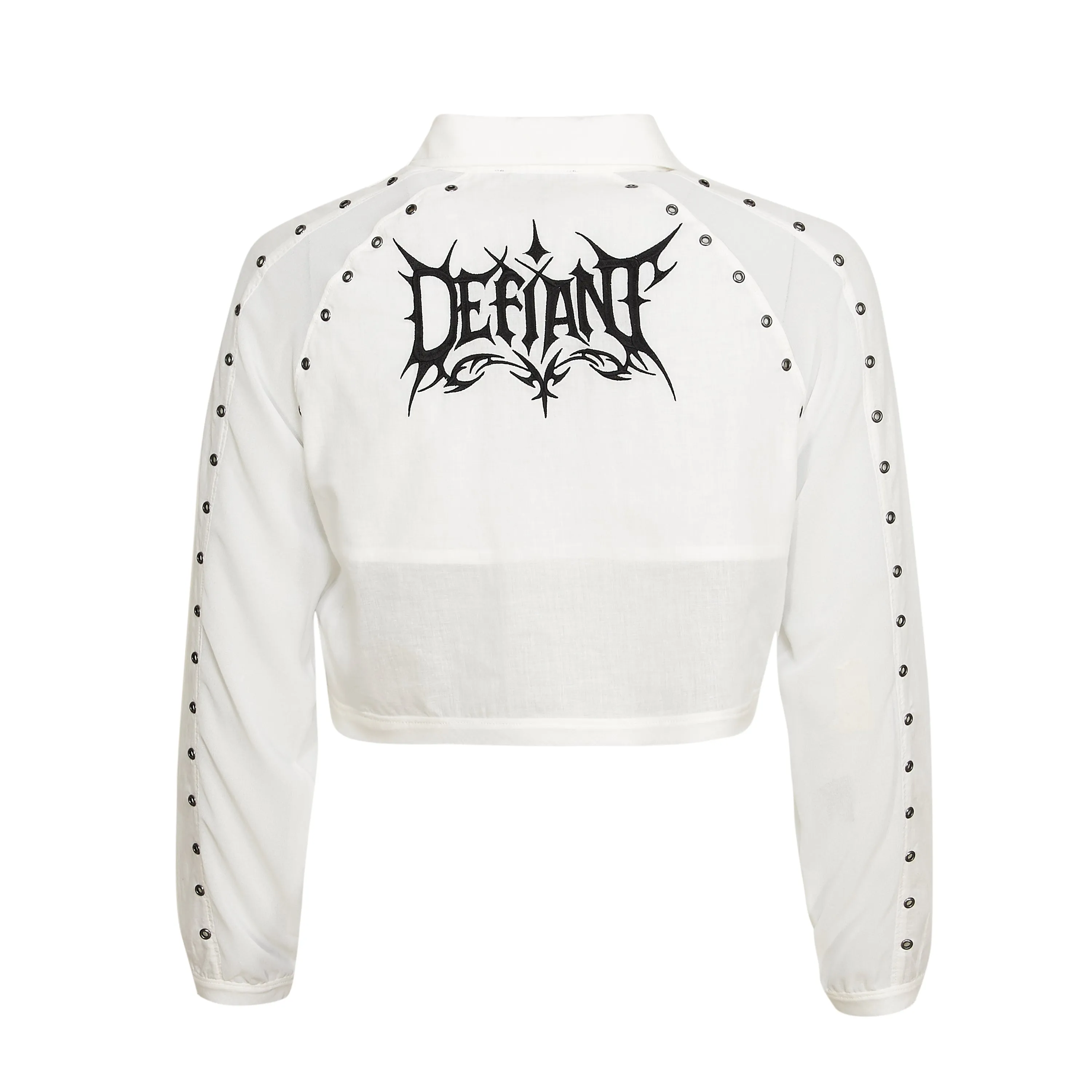 Wisp Cropped Long-Sleeve Shirt - White sold by Koi Footwear product image thumbnail 4