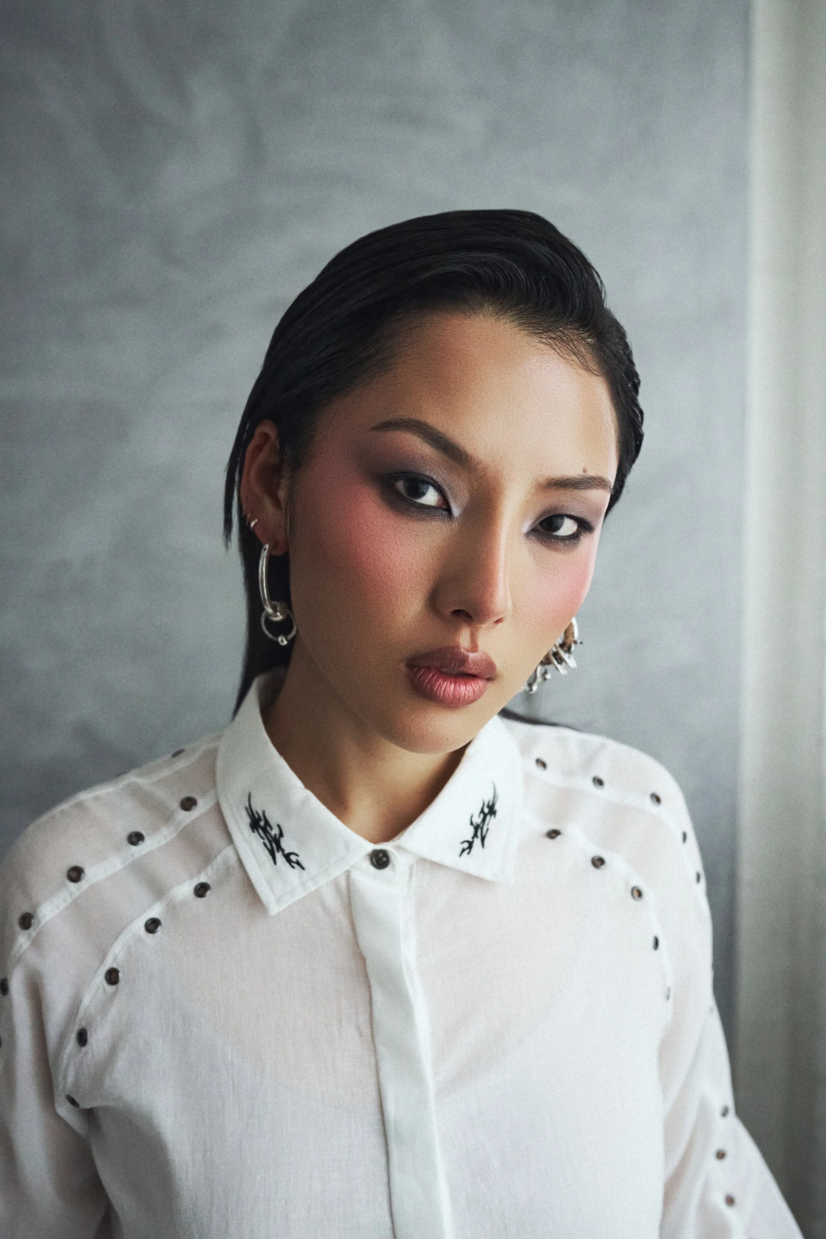 Wisp Cropped Long-Sleeve Shirt - White sold by Koi Footwear